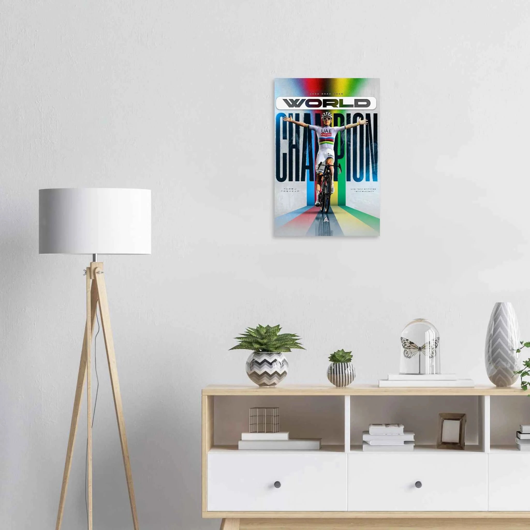 Affiche - Tadej Pogacar ( Champion du monde 2024 )
