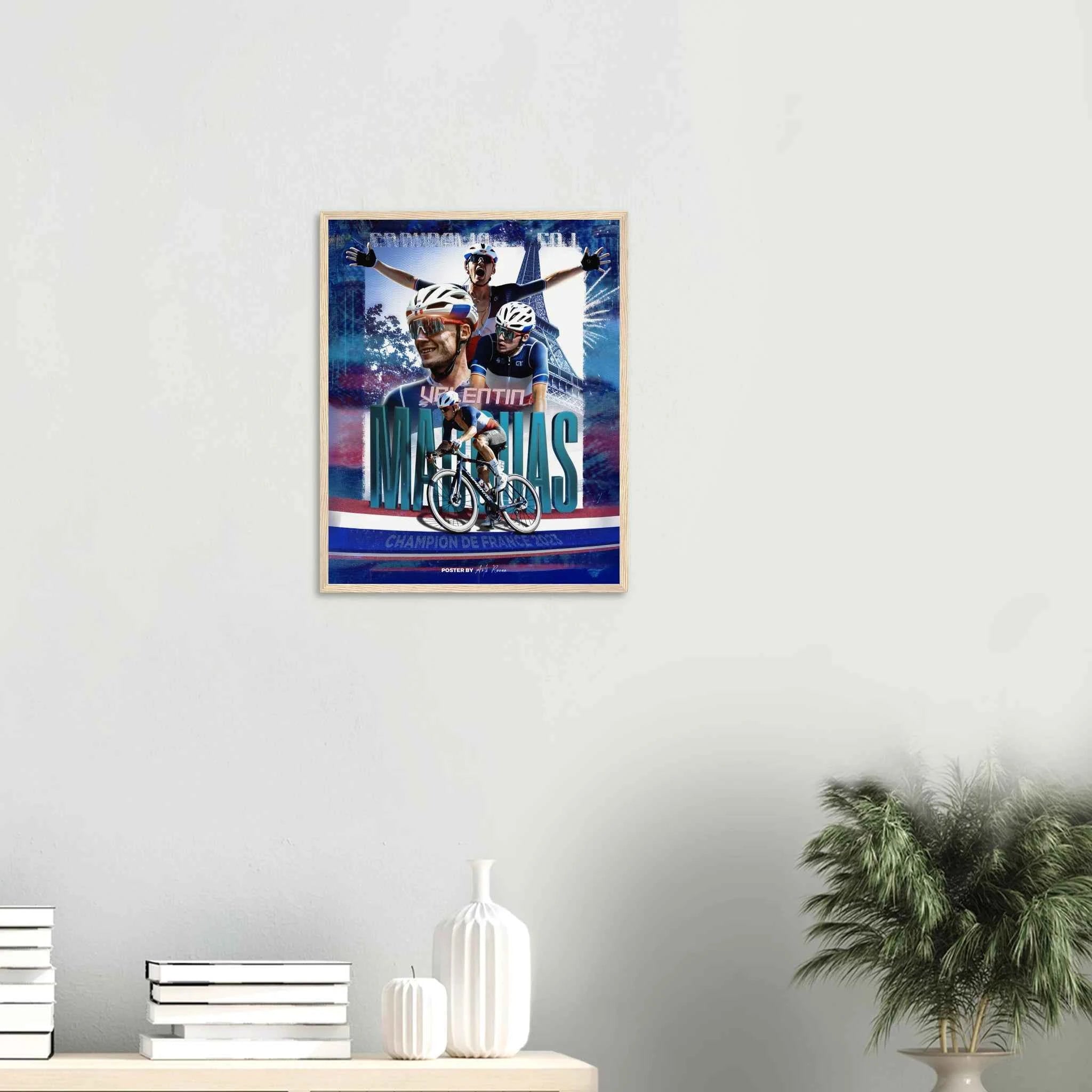 Poster Encadré - Valentin Madouas ( Champion de France 2023 )