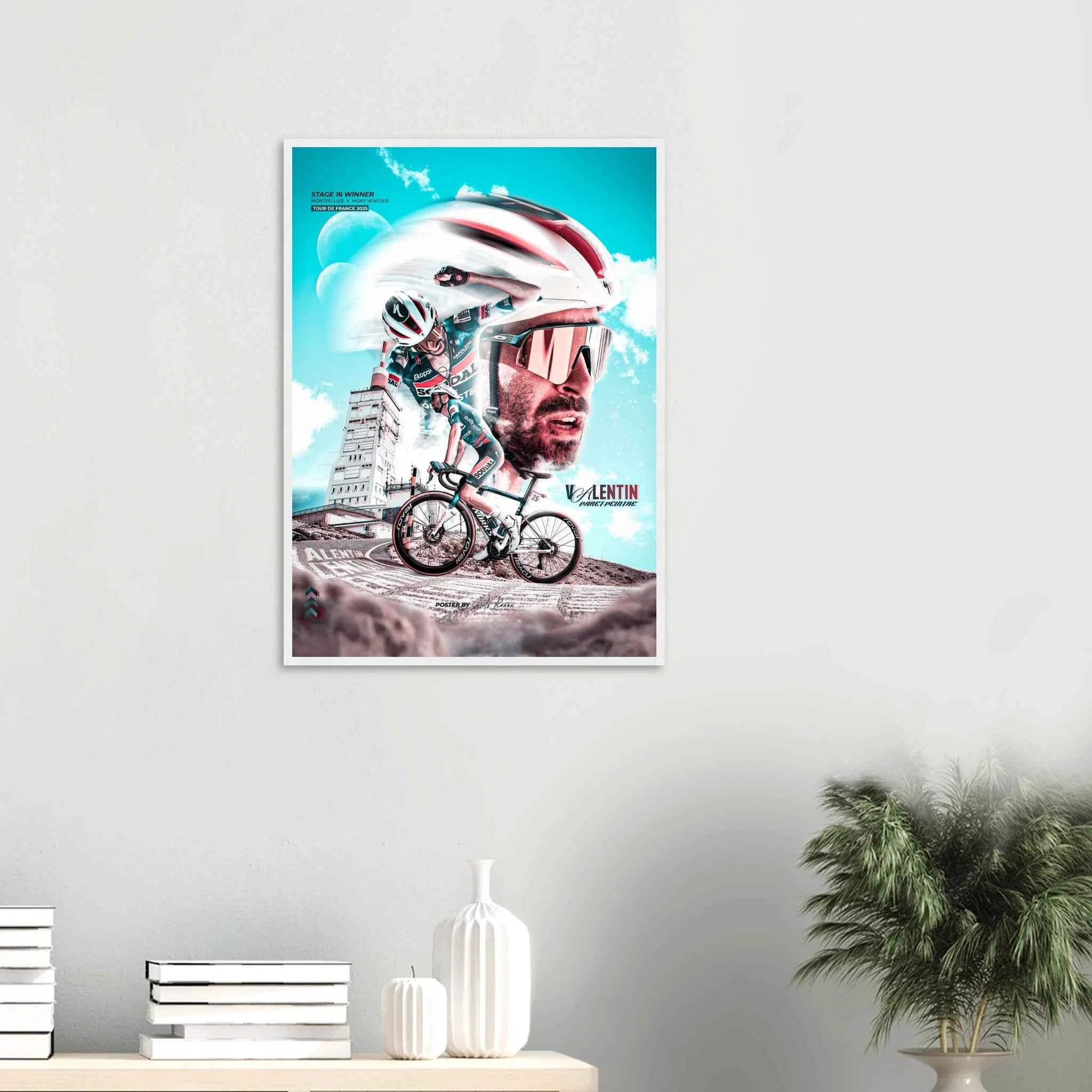 Poster Encadré - Valentin Paret-Peintre TDF 2025