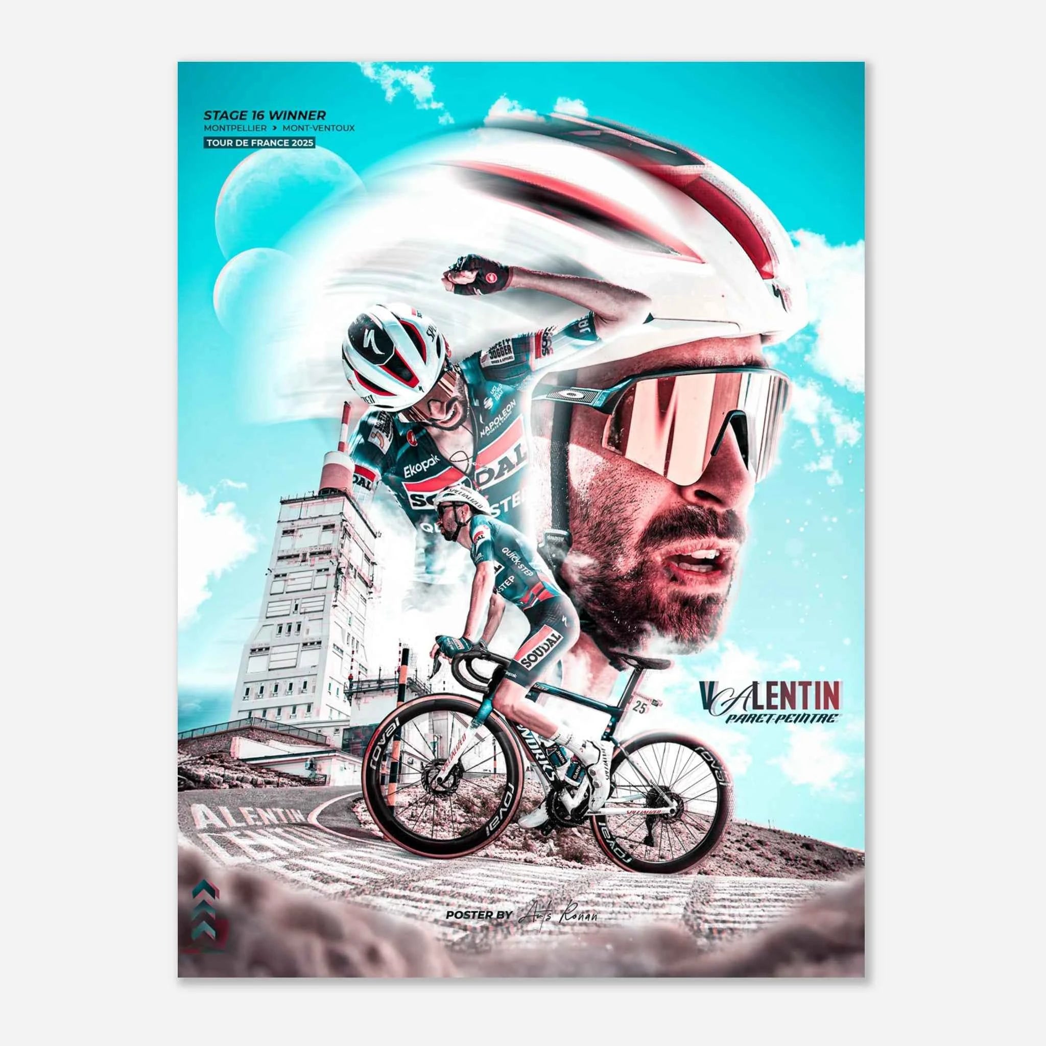 Affiche - Valentin Paret-Peintre ( Édition Tour de France 2025 )
