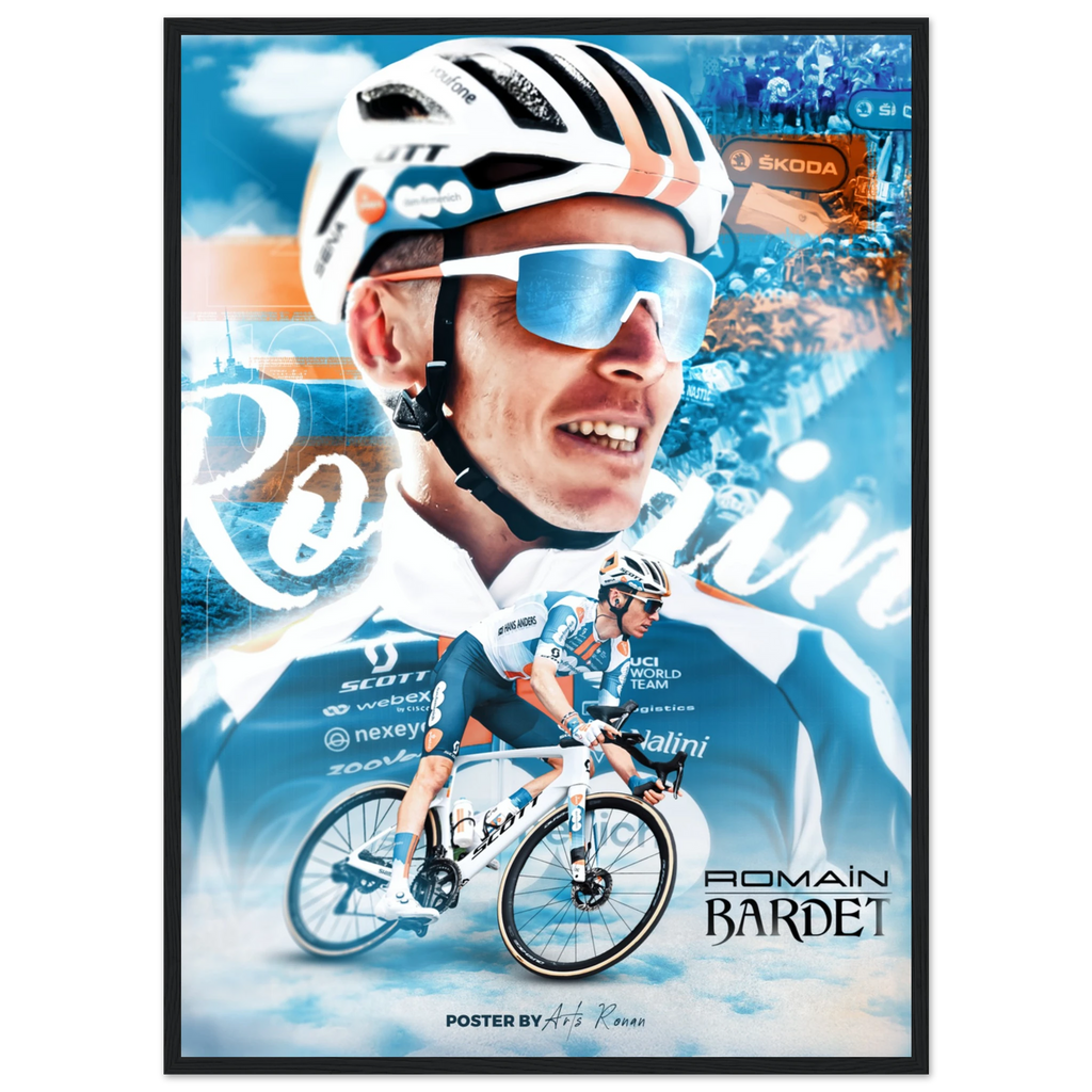 Poster Encadré - Romain Bardet - Obyke Studio