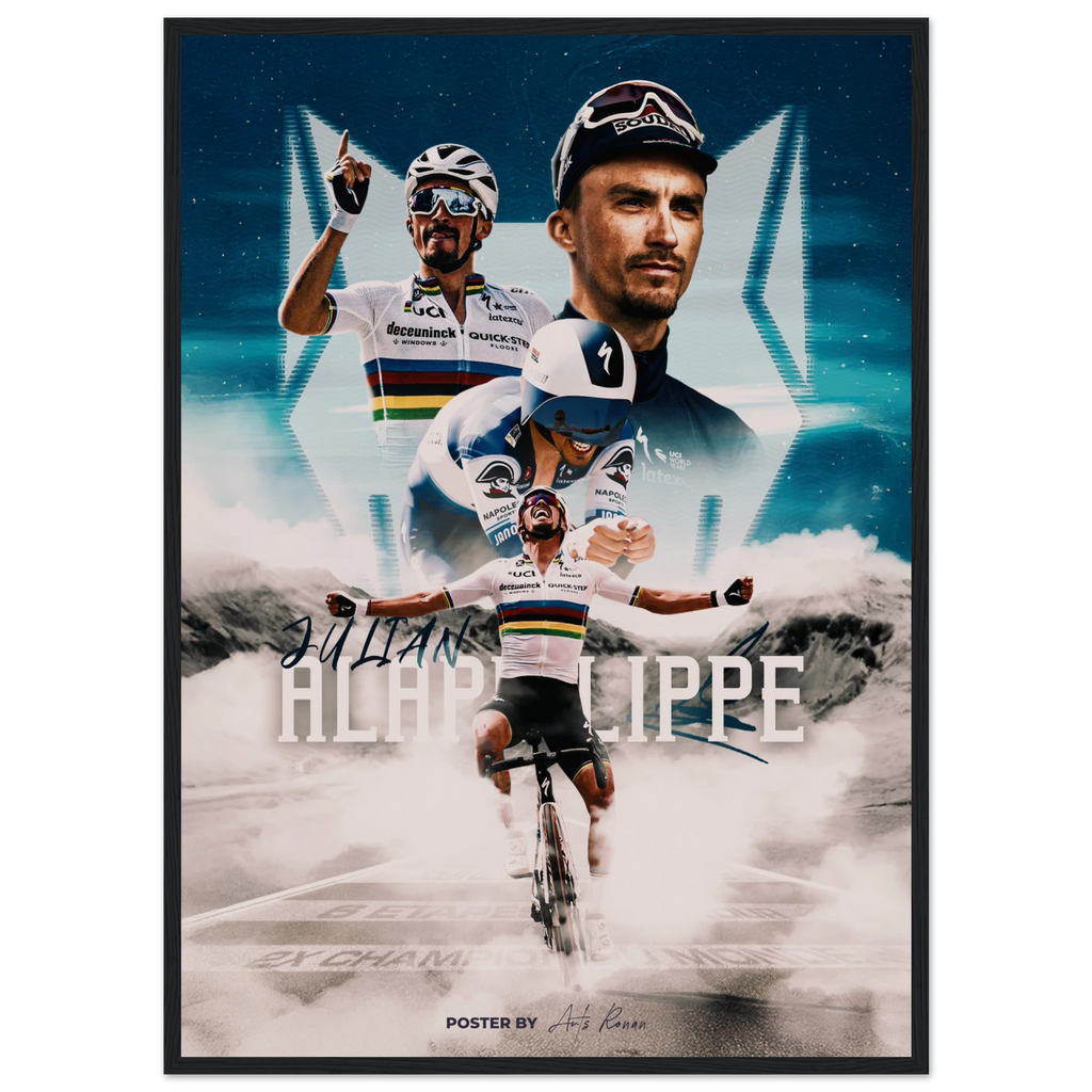 Poster Encadré - Julian Alaphilippe - Obyke Studio