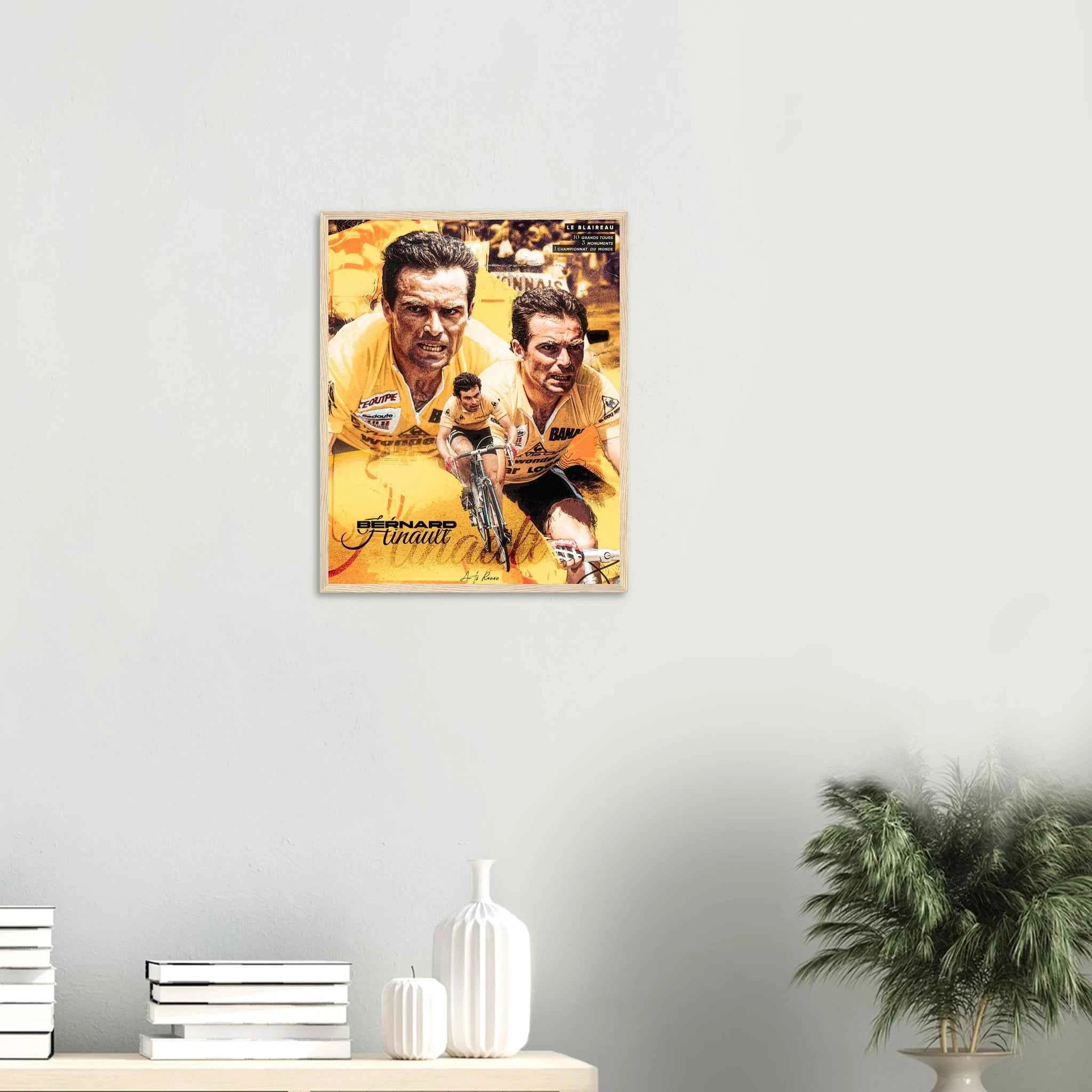 Poster Encadré - Bernard Hinault ( Édition Monument 🌟 )