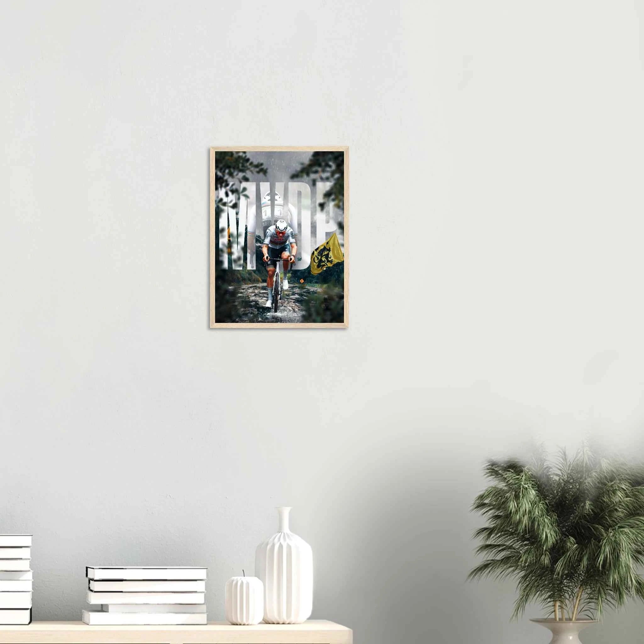Poster Encadré - Mathieu Van Der Poel ( Roi des Flandres 🟡 )