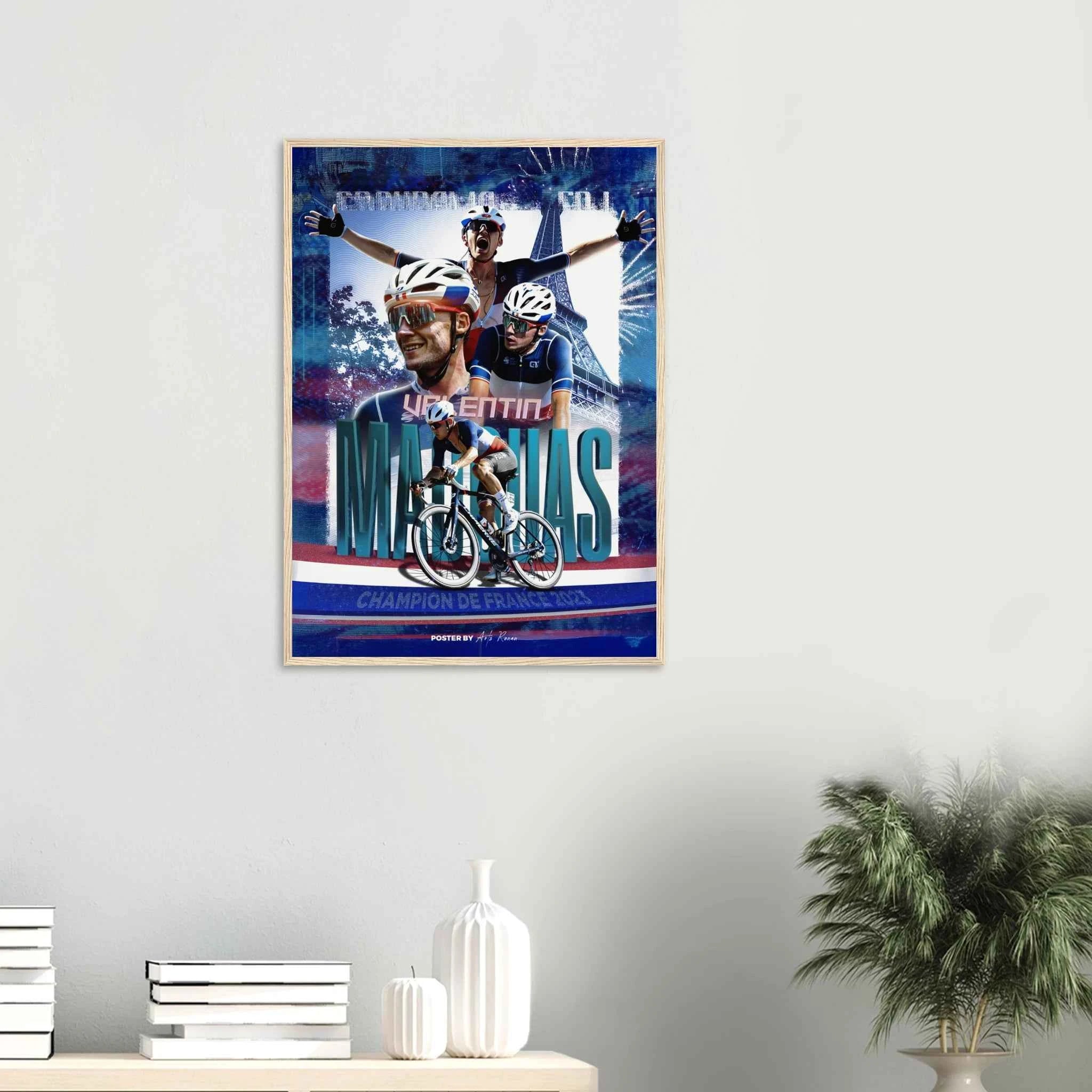 Poster Encadré - Valentin Madouas ( Champion de France 2023 )