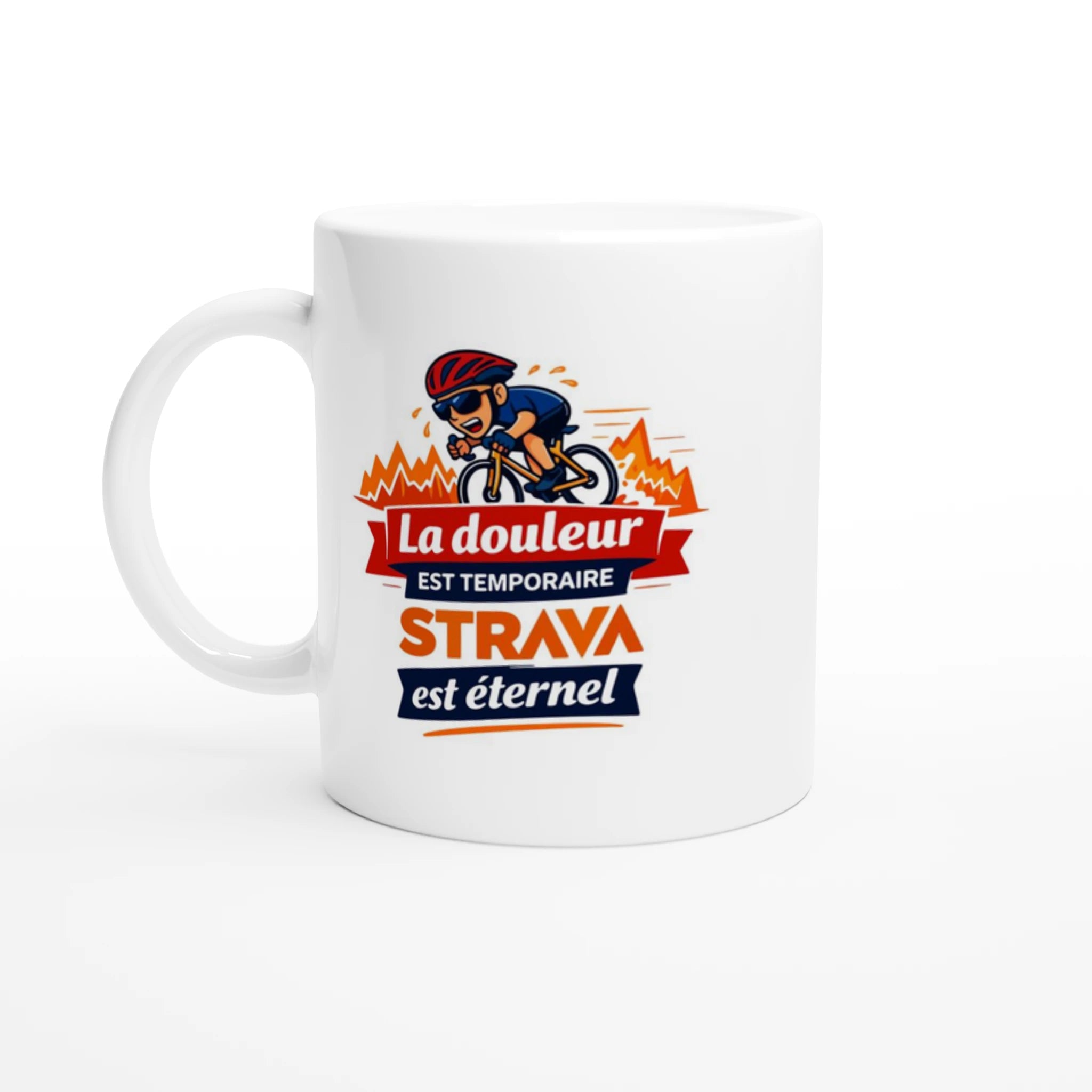 Mug "La douleur est temporaire, Strava est éternel" - Obyke Studio
