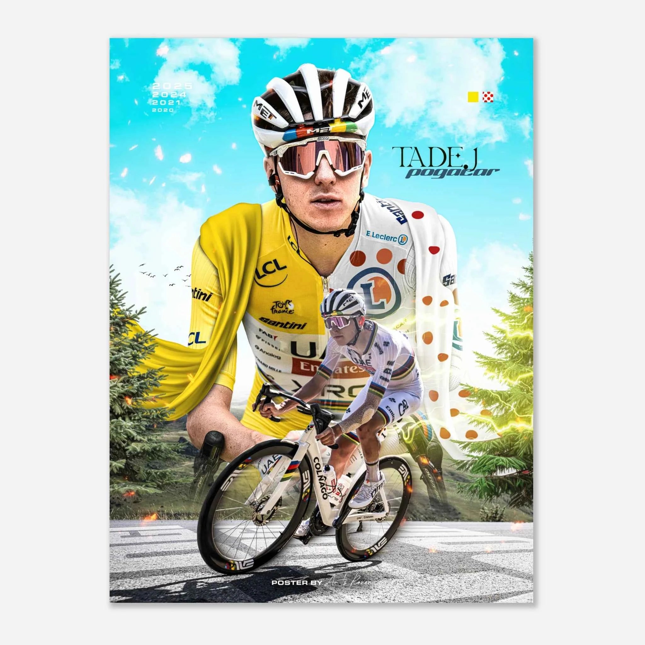 Affiche - Tadej Pogacar ( Tour de France 2025 )