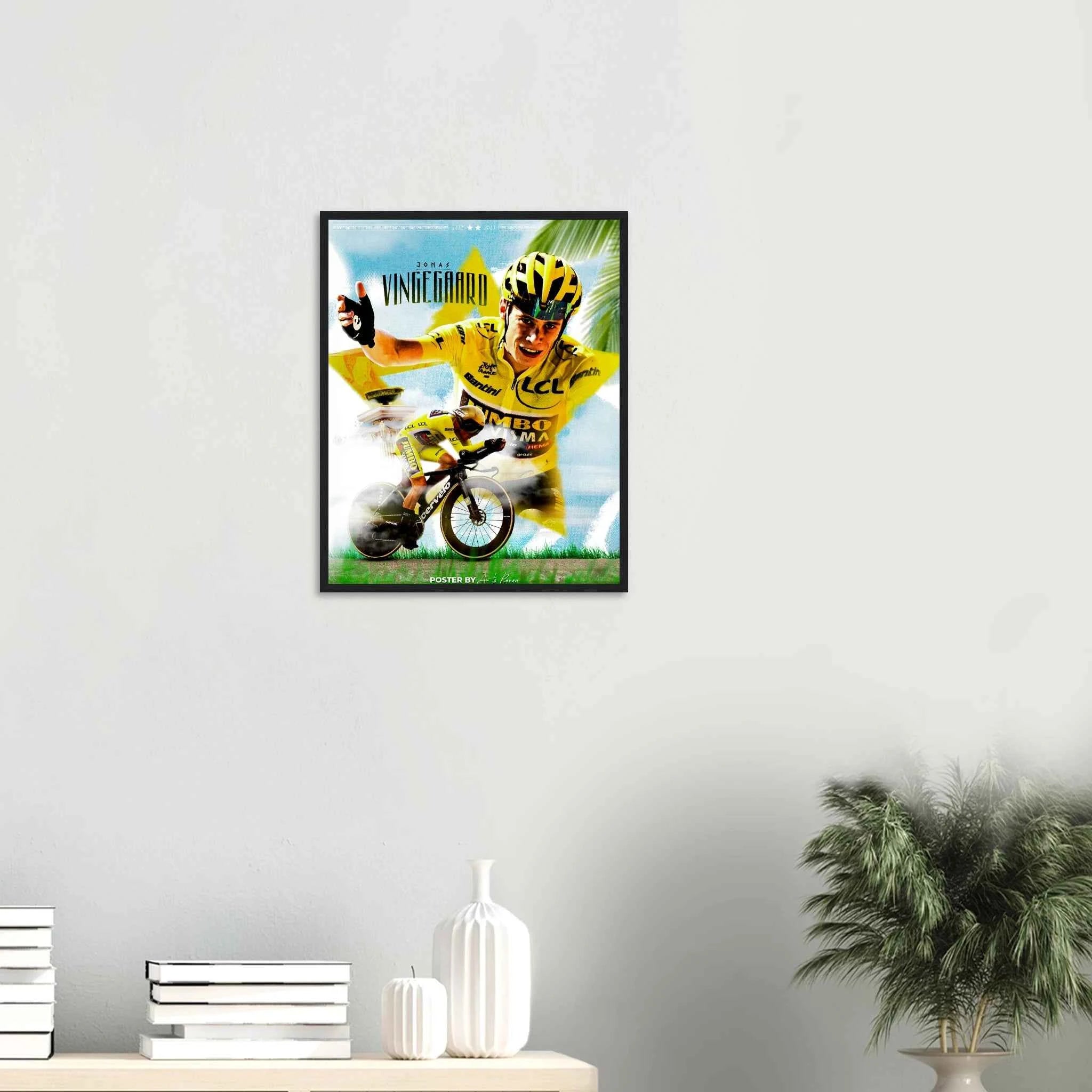 Poster Encadré - Jonas Vingegaard ( Tour de France 2023 )