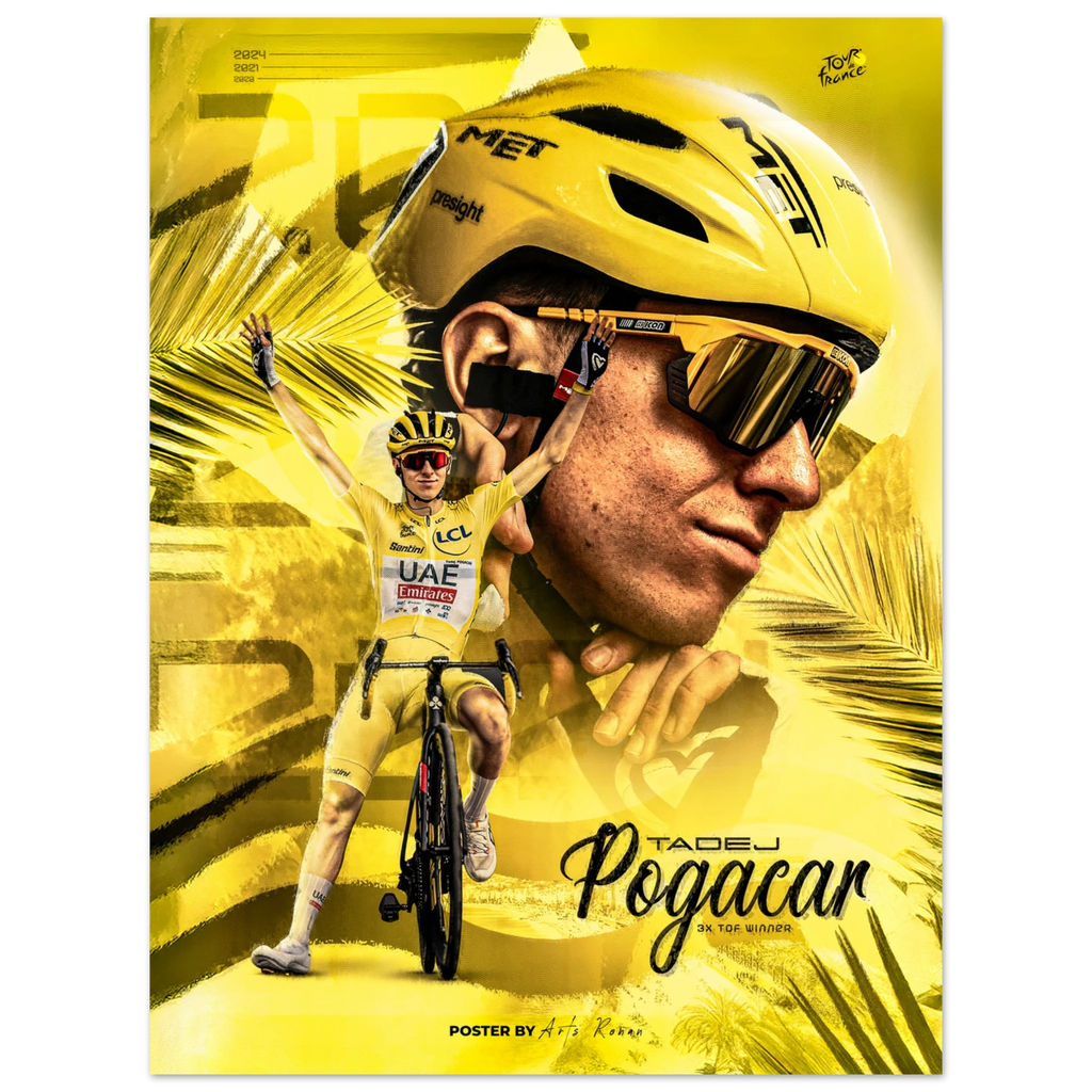 Affiche - Tadej Pogacar ( TDF 2024 )