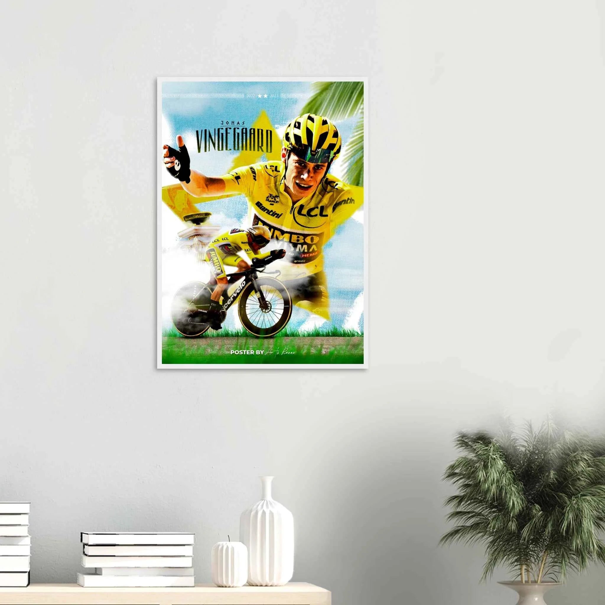 Poster Encadré - Jonas Vingegaard ( Tour de France 2023 )