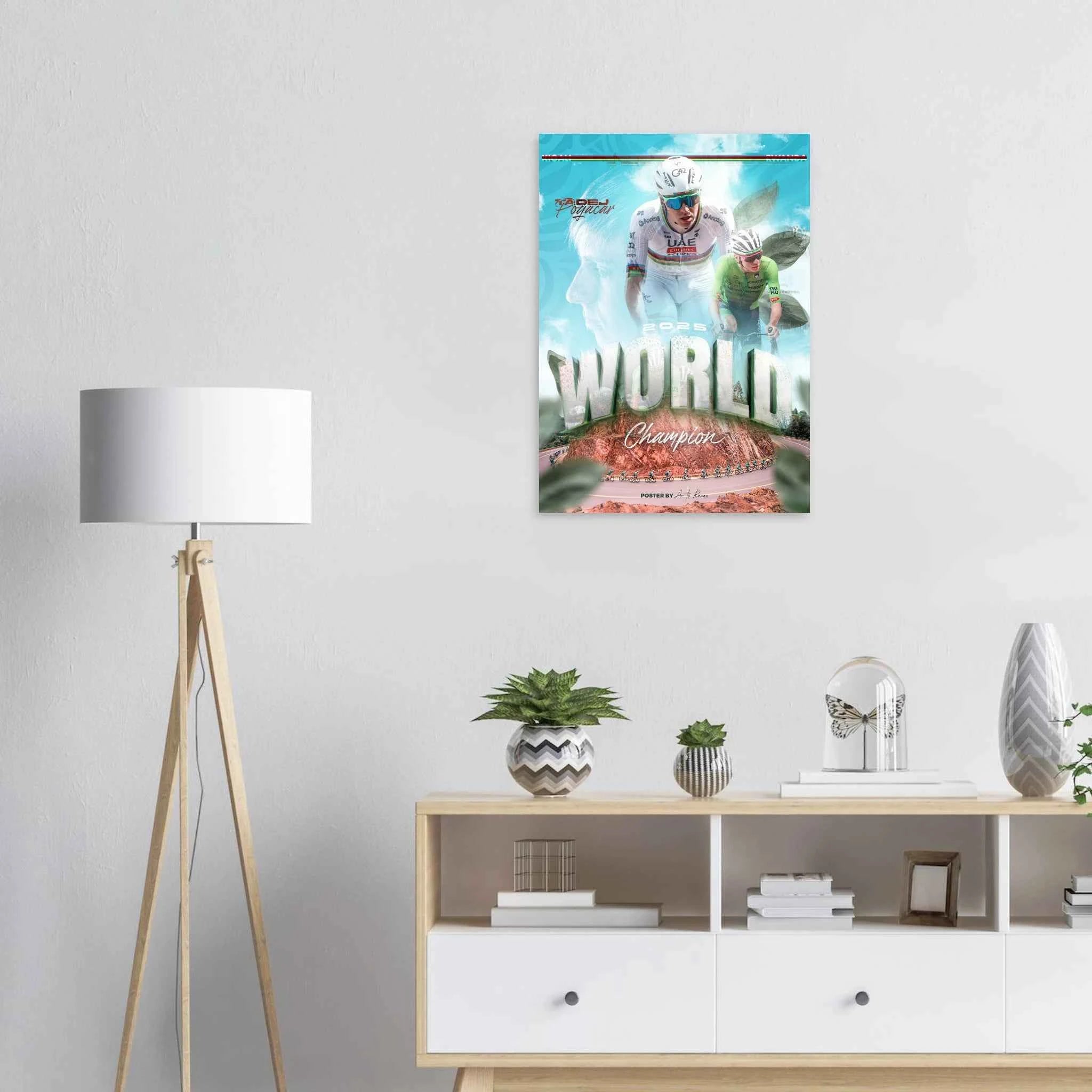 Affiche - Tadej Pogačar ( Champion du Monde 2025 )