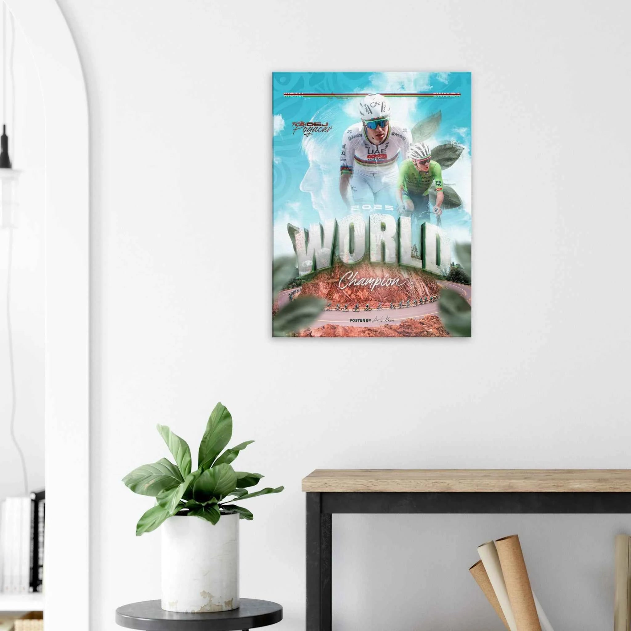 Toile - Tadej Pogacar World Champion 2025