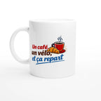 Mug "Un café, un vélo, et ça repart" - Obyke Studio