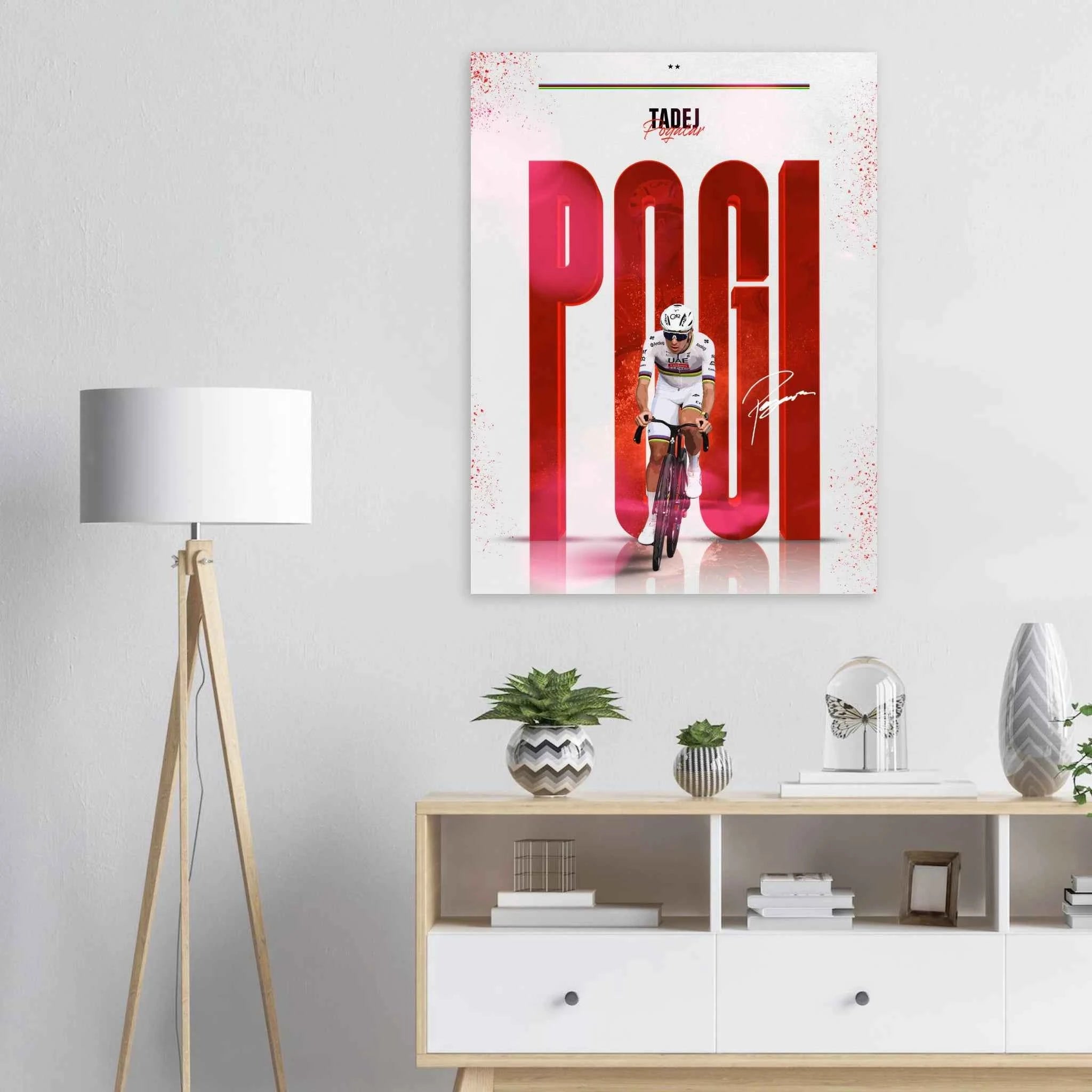 Affiche - Tadej Pogacar ( Édition Arc-En-Ciel 🌈 )