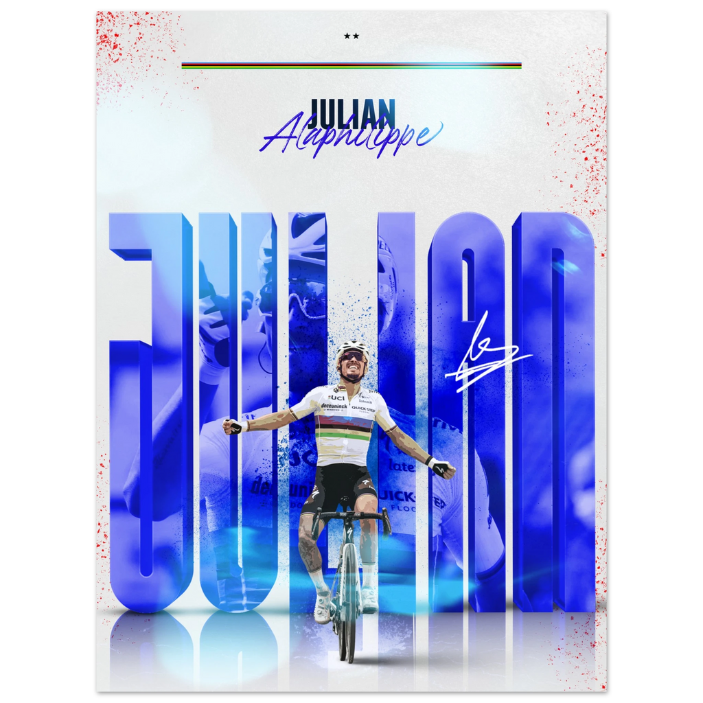 Affiche - Julian Alaphilippe ( Édition Arc-En-Ciel 🌈 ) - Obyke Studio