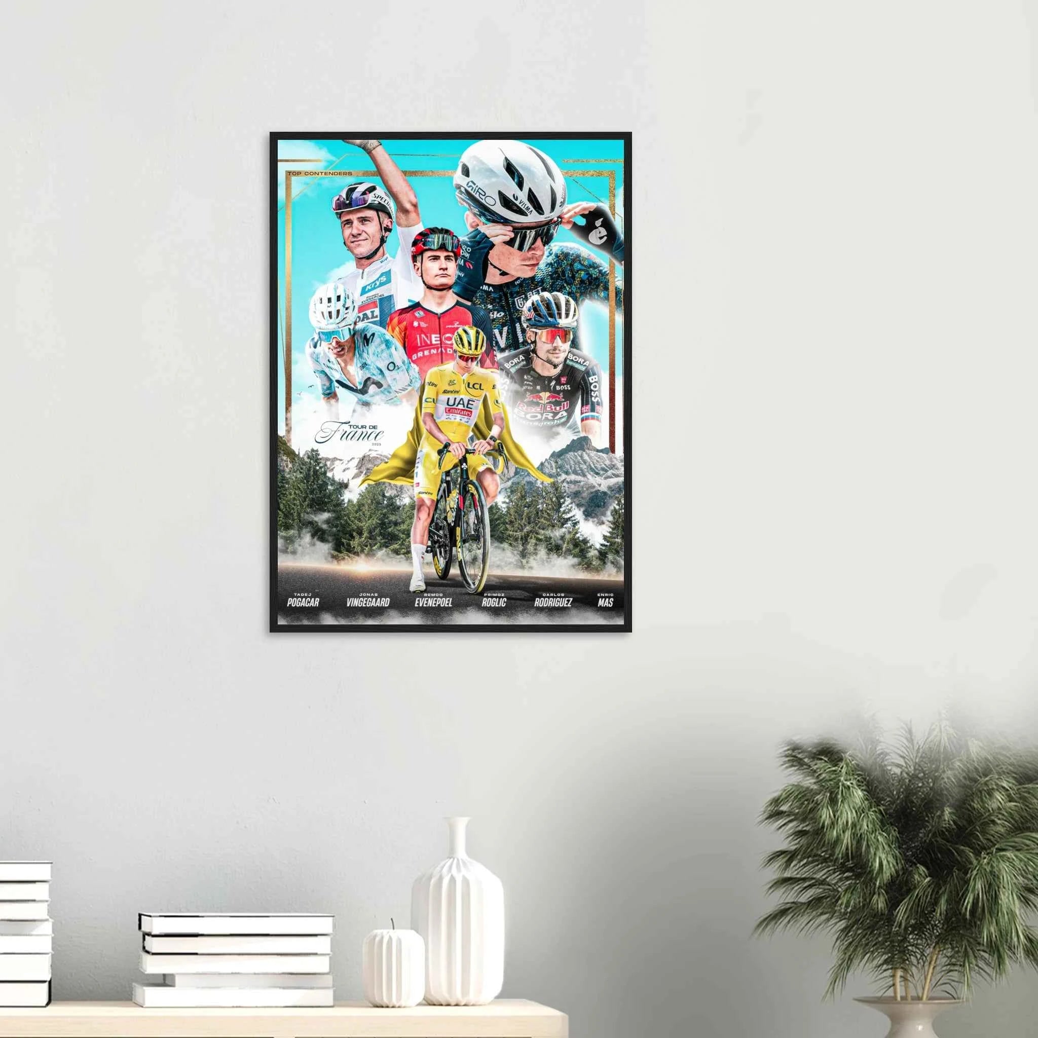 Poster Encadré - Tour De France 2025