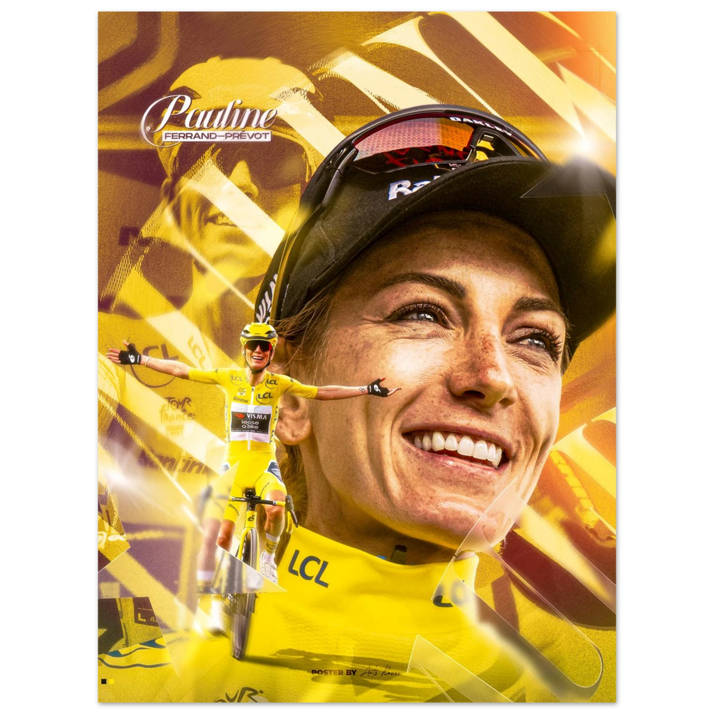 Affiche - Pauline Ferrand-Prévot 🟡 - Obyke Studio