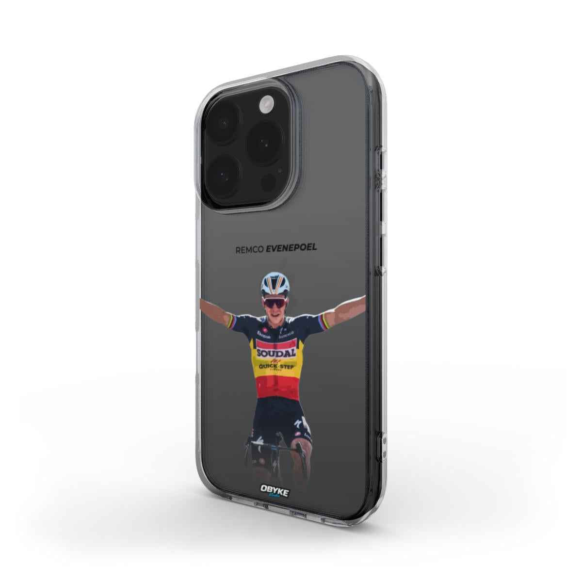 Coque transparente - Remco Evenepoel champion de belgique