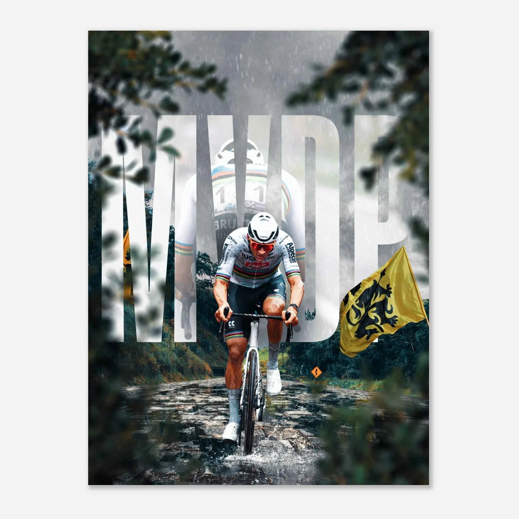 Affiche - Mathieu Van Der Poel ( Roi des Flandres 🟡 )