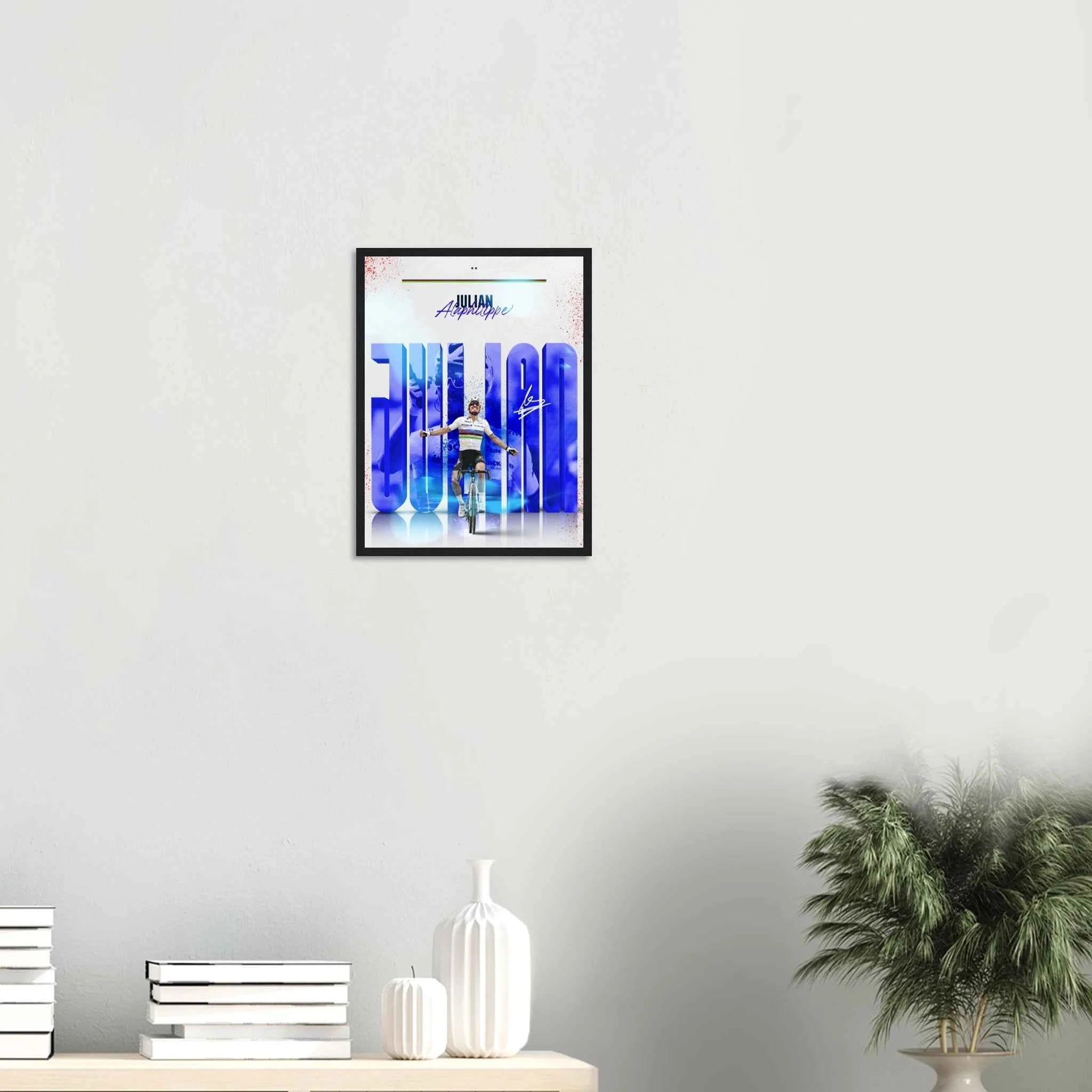 Poster Encadré - Julian Alaphilippe ( Édition Arc-En-Ciel🌈 )