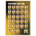 Poster  encadré - Team Visma Lease a Bike 2026 - Obyke Studio
