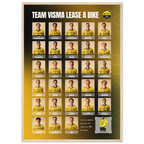 Poster  encadré - Team Visma Lease a Bike 2026 - Obyke Studio