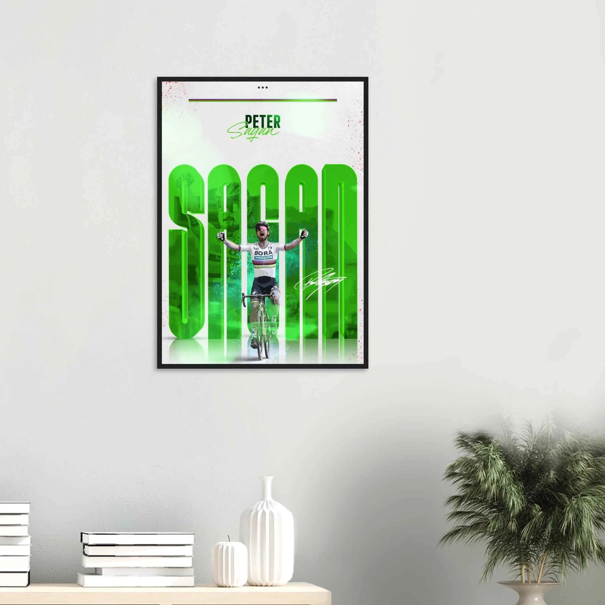 Poster Encadré - Peter Sagan (édition Arc-En-Ciel 🌈)