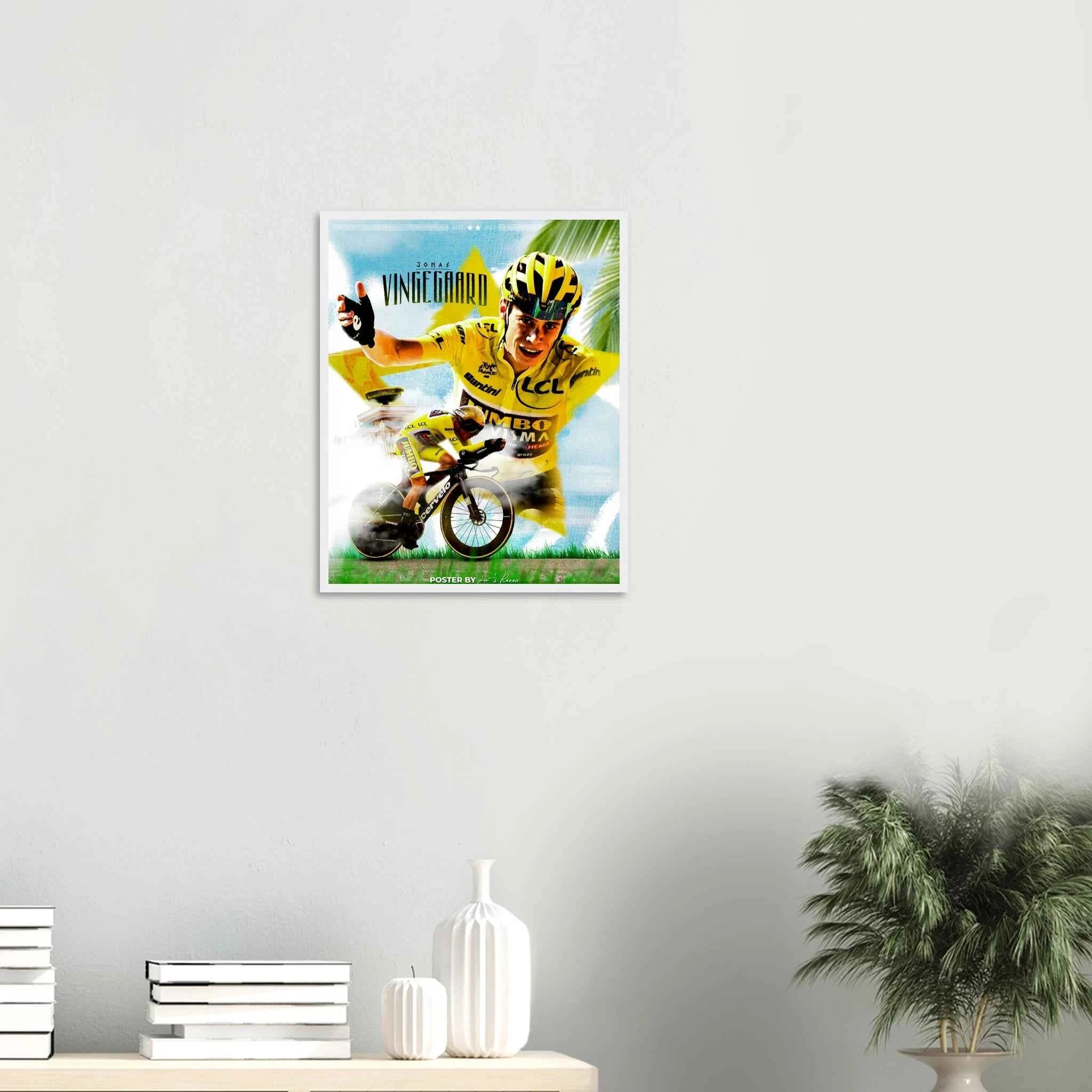 Poster Encadré - Jonas Vingegaard ( Tour de France 2023 )