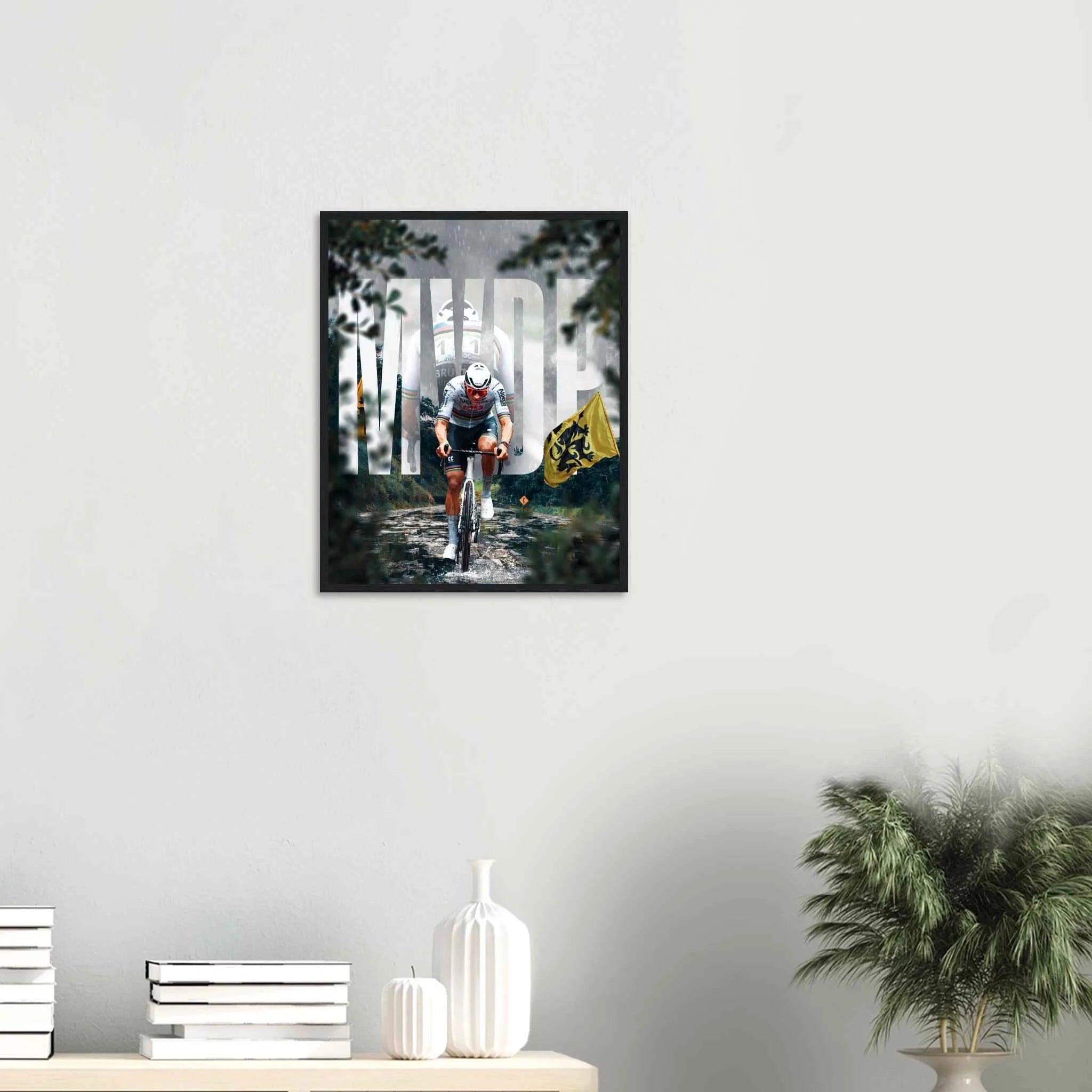 Poster Encadré - Mathieu Van Der Poel ( Roi des Flandres 🟡 )