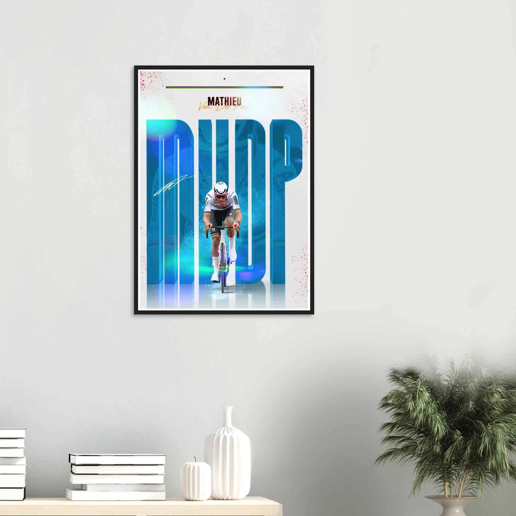 Poster Encadré - Mathieu Van Der Poel ( Édition Arc-En-Ciel🌈 )