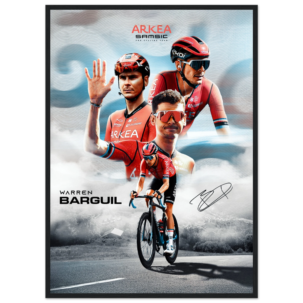 Poster Encadré - Warren Barguil - Obyke Studio