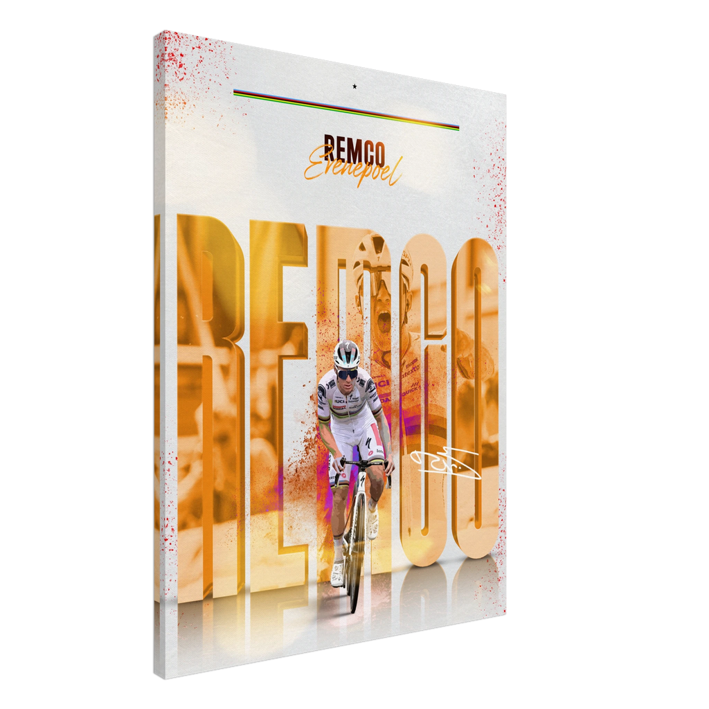 Toile - Remco Evenepoel (Édition Arc-En-Ciel 🌈 ) - Obyke Studio