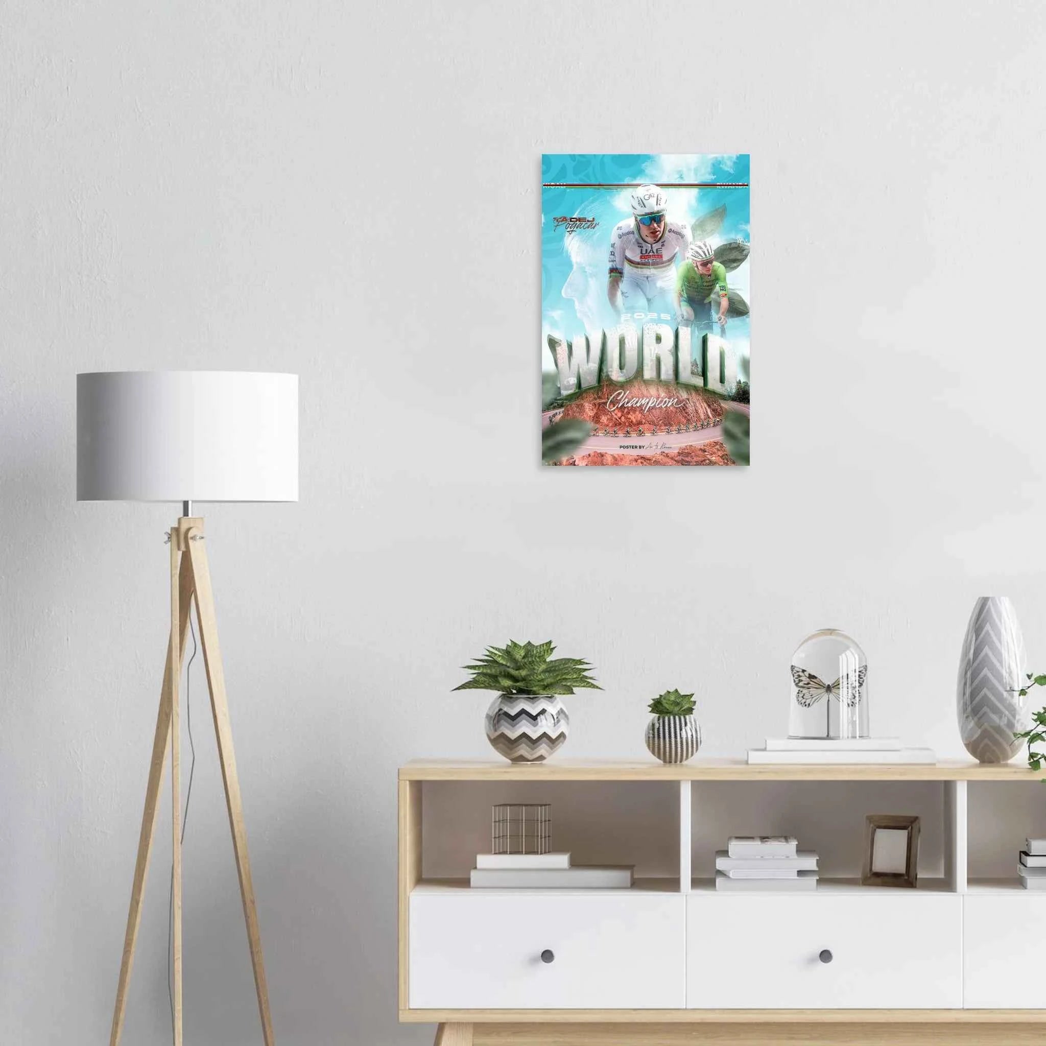 Affiche - Tadej Pogačar ( Champion du Monde 2025 )