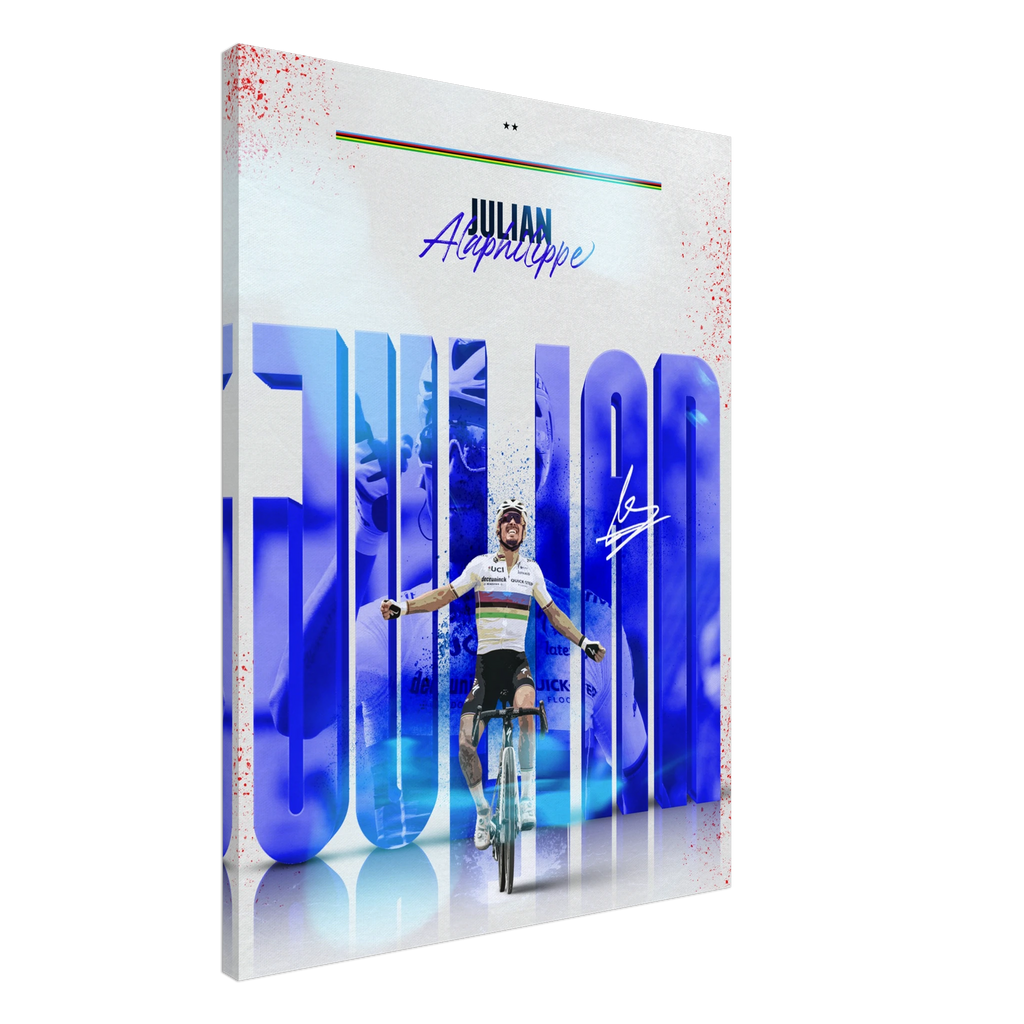 Toile - Julian Alaphilippe (Édition Arc-En-Ciel 🌈 ) - Obyke Studio