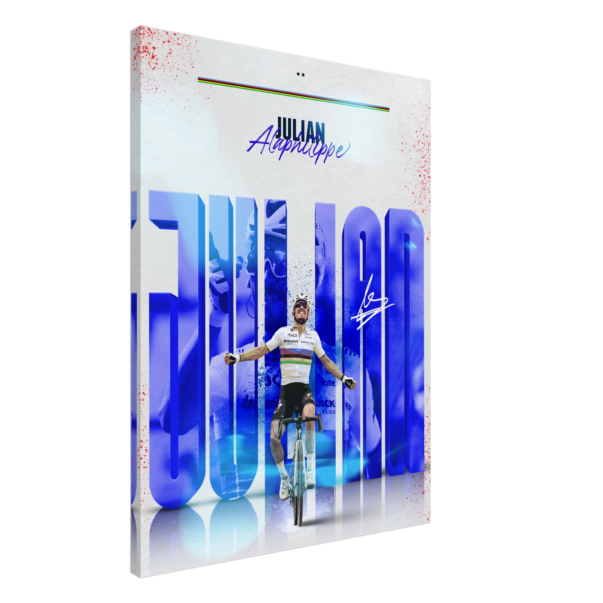 Toile - Julian Alaphilippe (Édition Arc-En-Ciel 🌈 ) - Obyke Studio