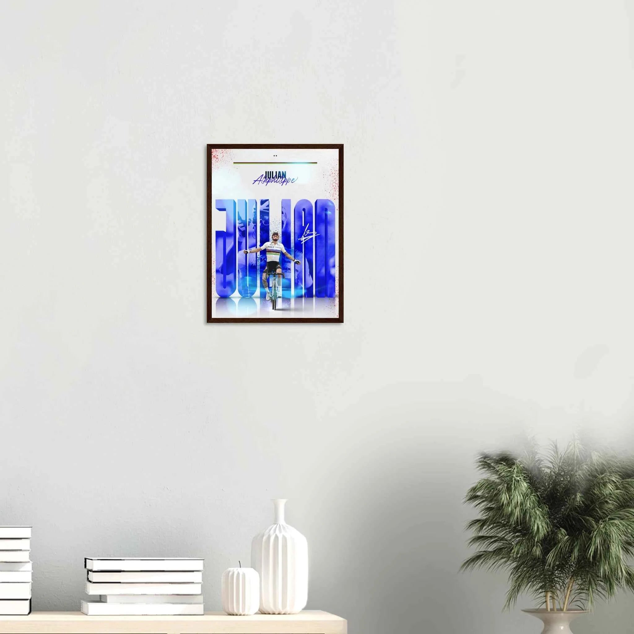 Poster Encadré - Julian Alaphilippe ( Édition Arc-En-Ciel🌈 )