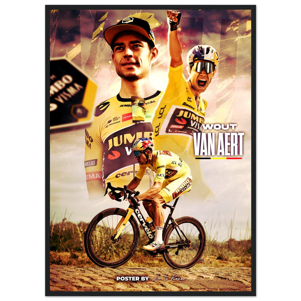 Poster Encadré - Wout van Aert - Obyke Studio