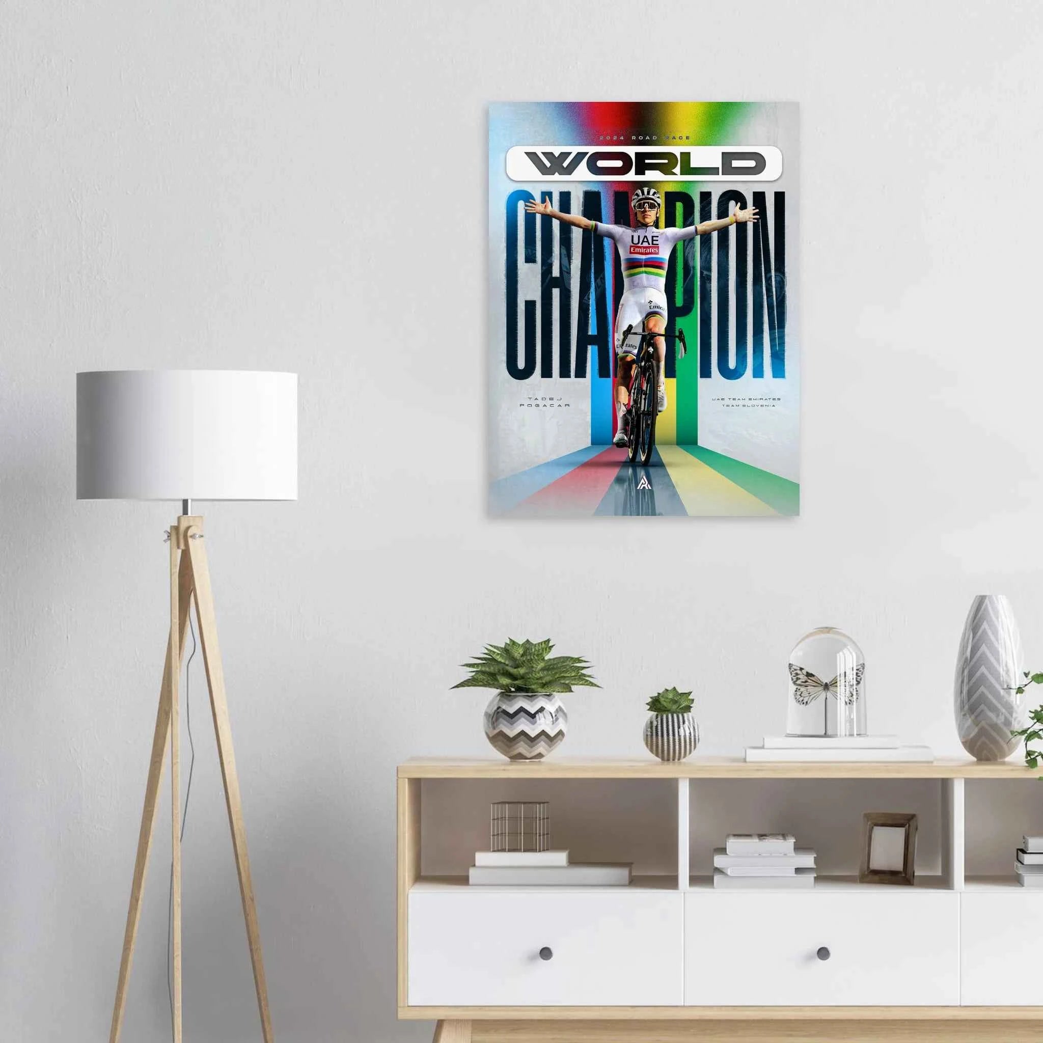 Affiche - Tadej Pogacar ( Champion du monde 2024 )