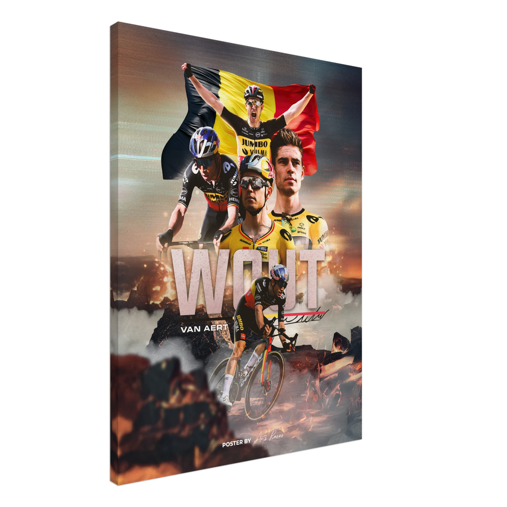 Toile - Wout van Aert (Édition champion de Belgique) - Obyke Studio