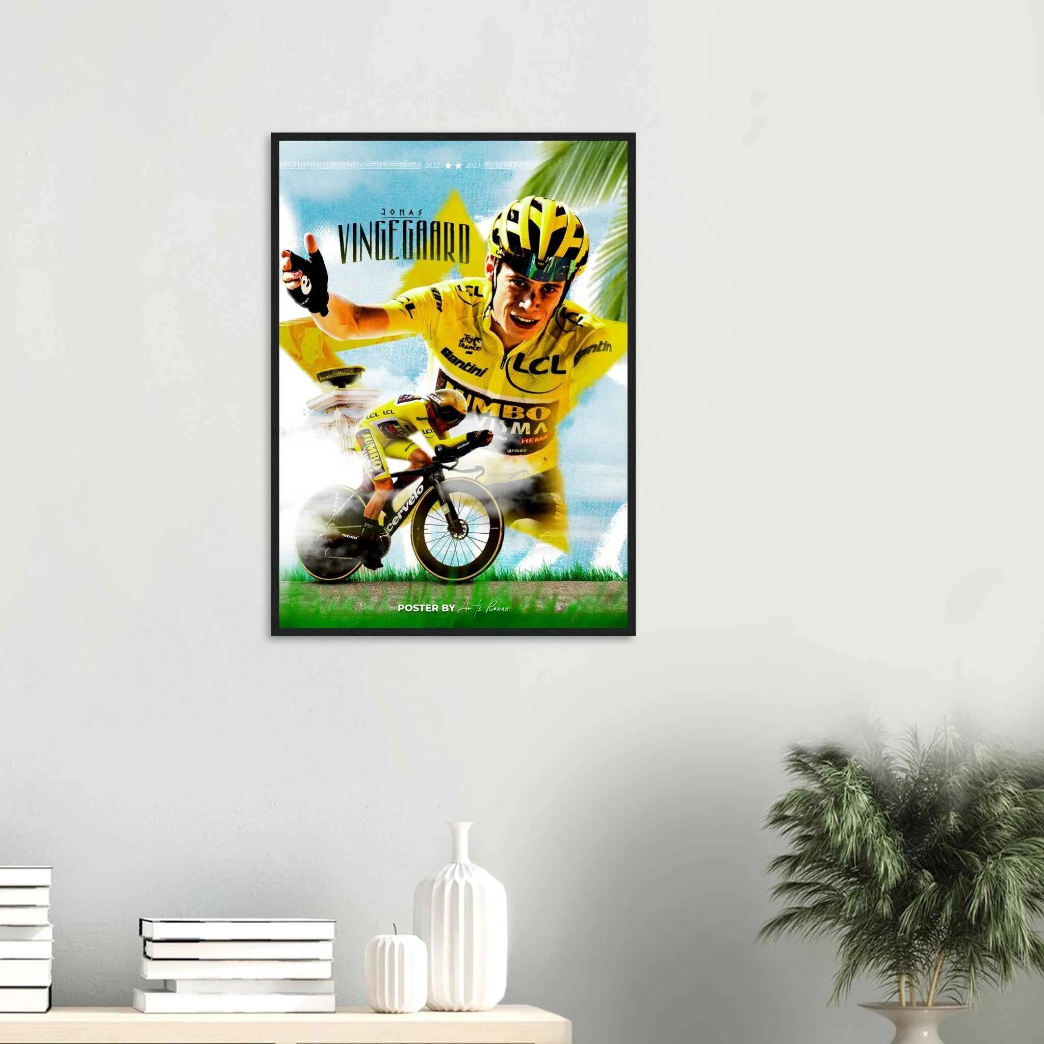 Poster Encadré - Jonas Vingegaard ( Tour de France 2023 )