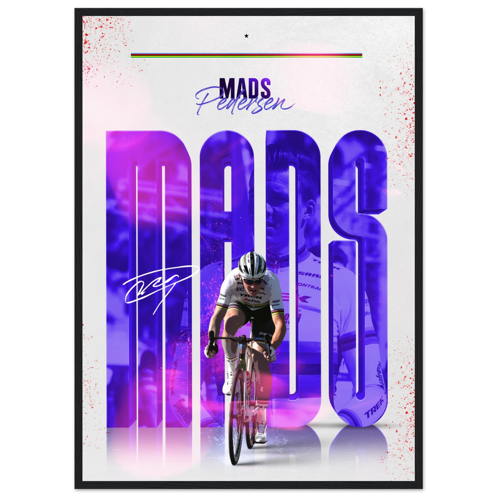 Poster Encadré - Mads Pedersen ( Édition Arc-En-Ciel🌈 ) - Obyke Studio