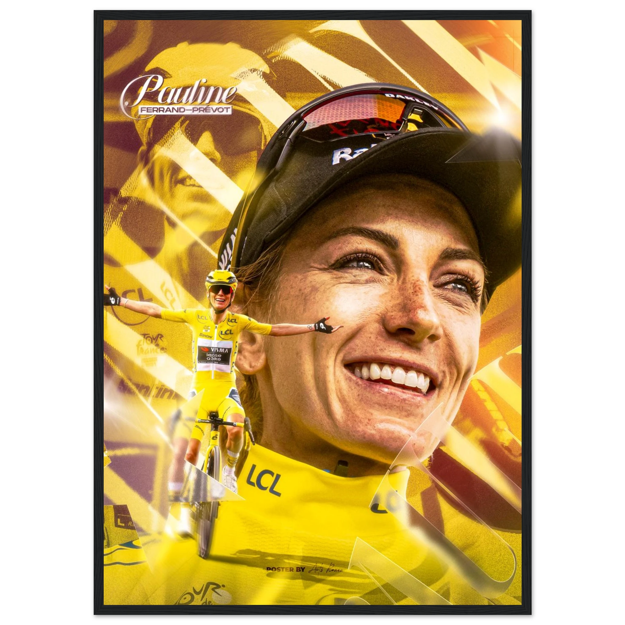 Poster Encadré - Pauline Ferrand Prévot - Obyke Studio