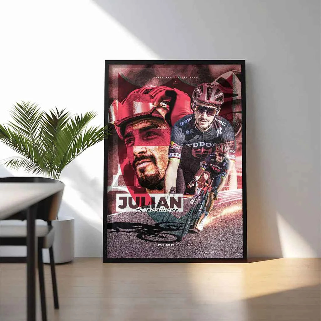 Poster Encadré - Julian Alaphilippe ( Tudor Pro Cycling Team )