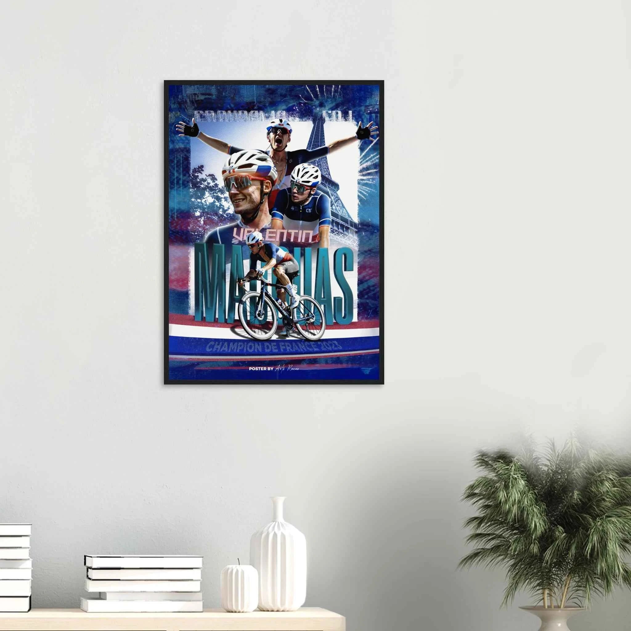 Poster Encadré - Valentin Madouas ( Champion de France 2023 )