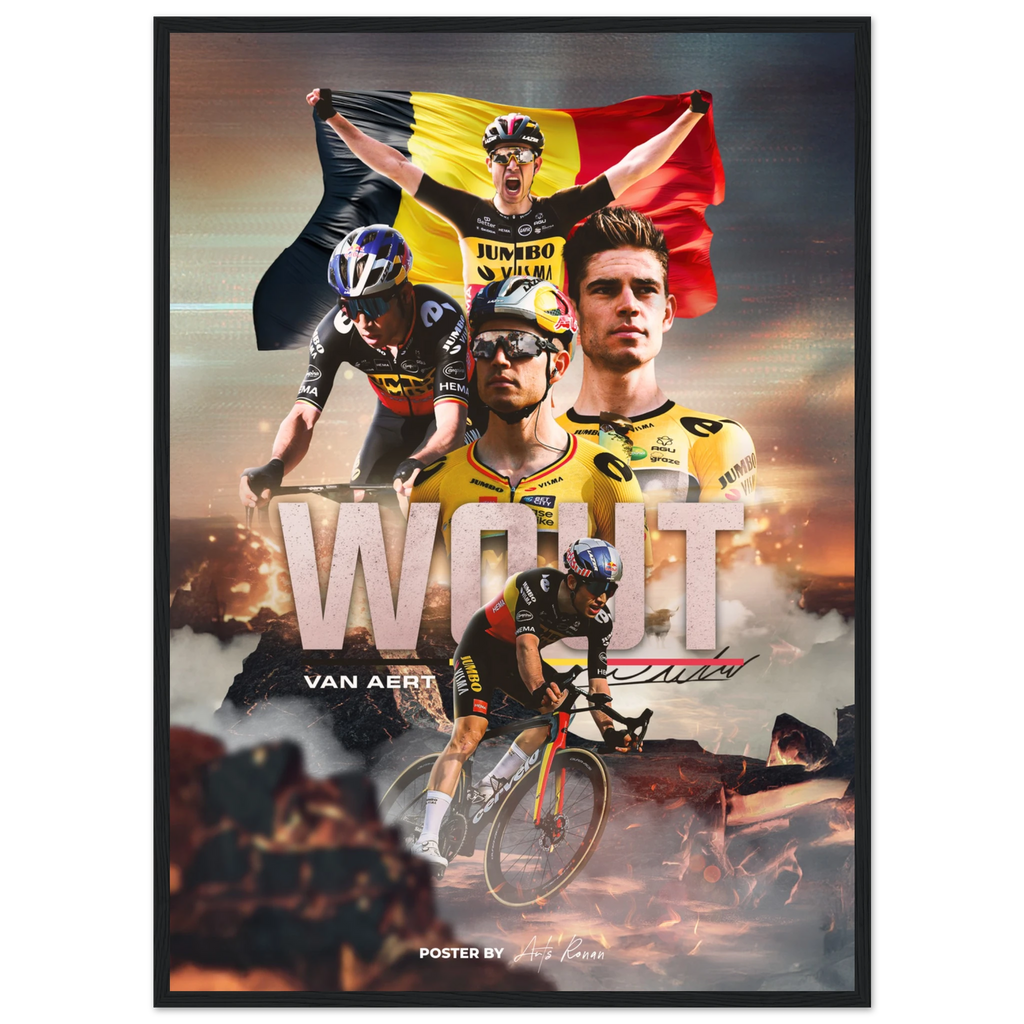 Poster Encadré - Wout Van Aert - Obyke Studio