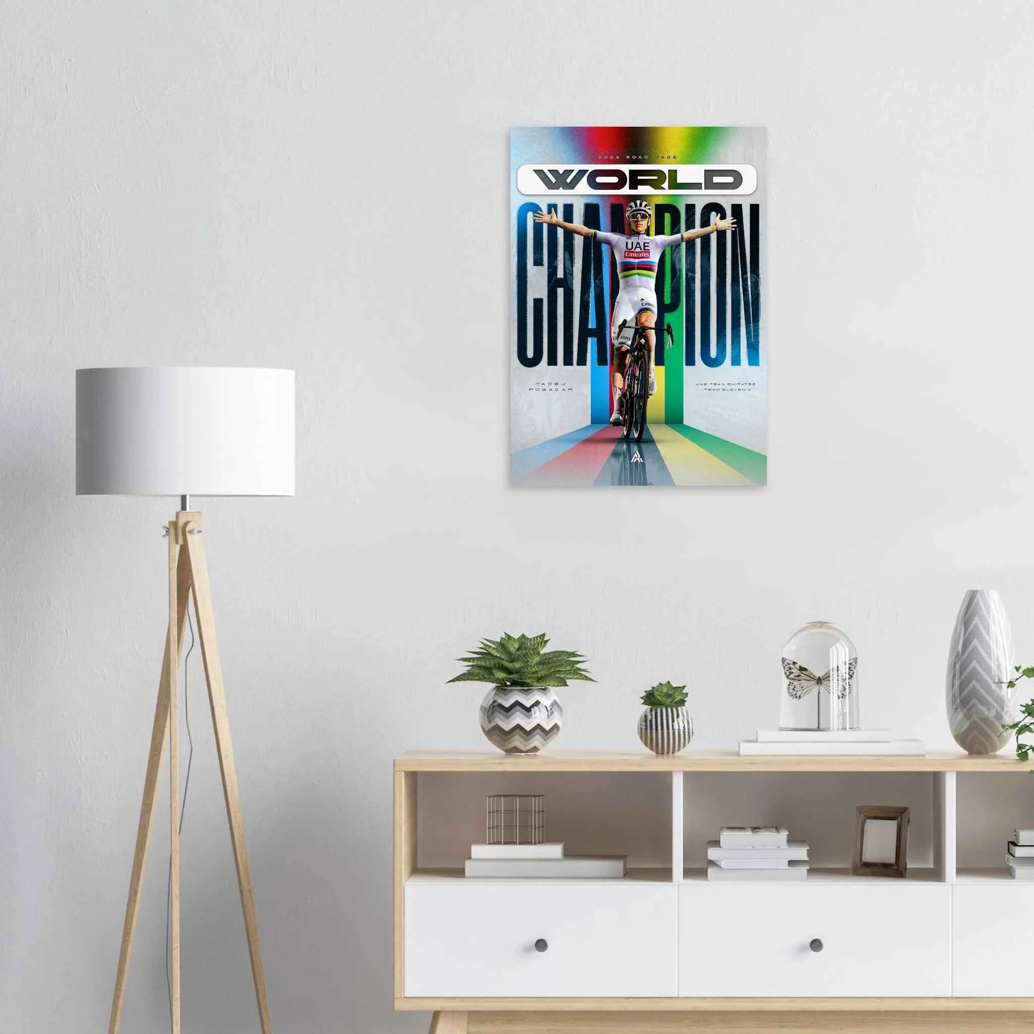 Affiche - Tadej Pogacar ( Champion du monde 2024 )