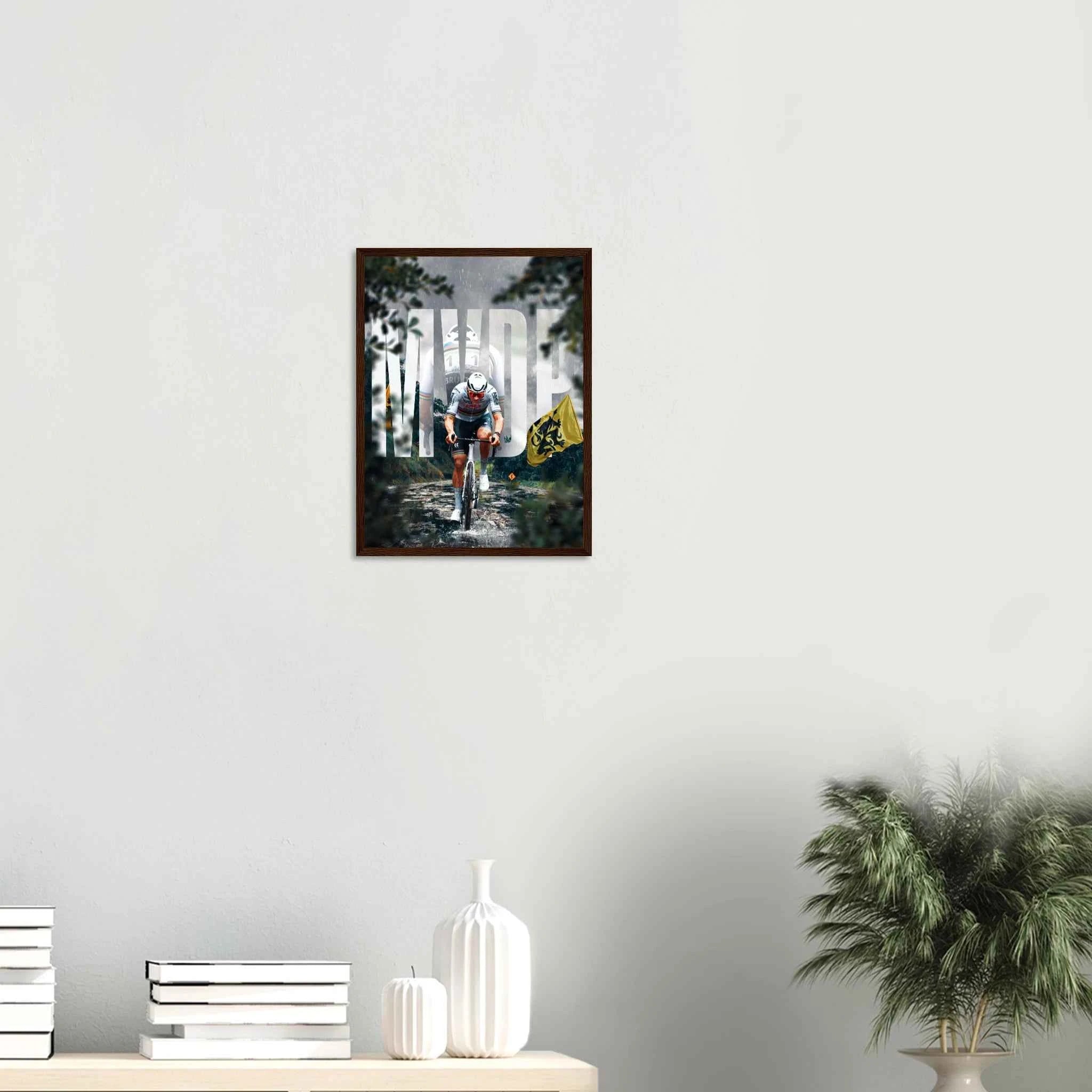 Poster Encadré - Mathieu Van Der Poel ( Roi des Flandres 🟡 )