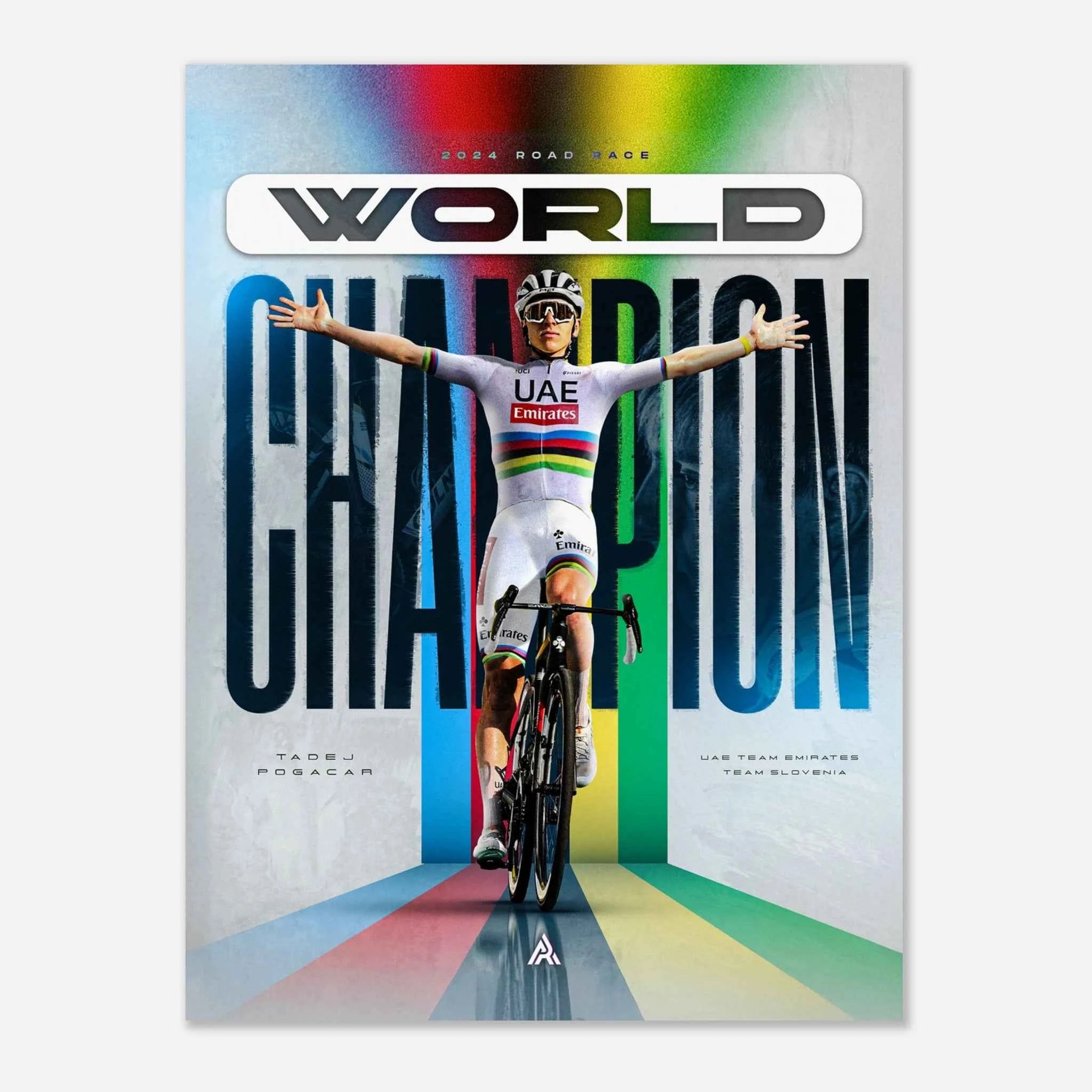 Affiche - Tadej Pogacar ( Champion du monde 2024 )