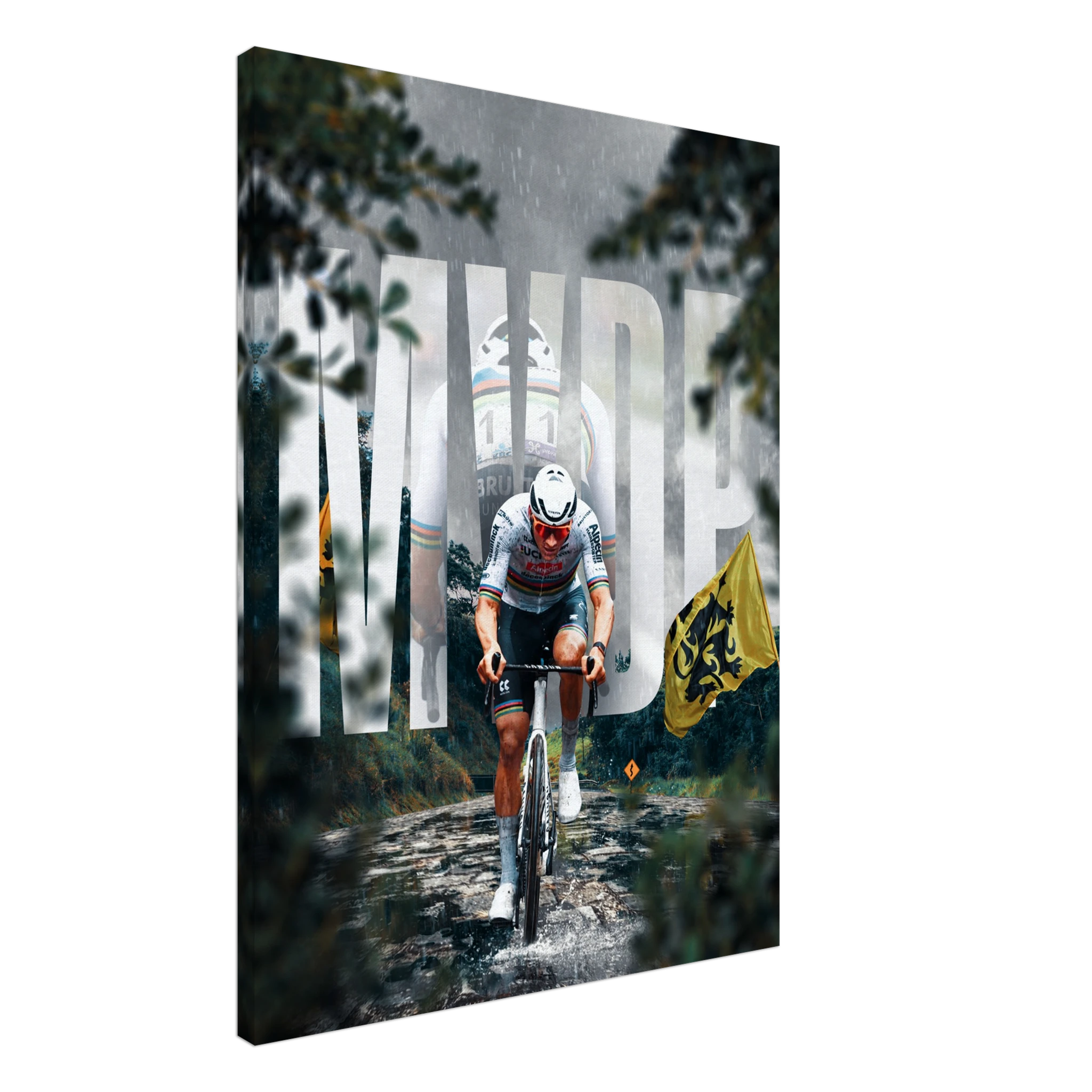 Toile - Mathieu Van Der Poel (Roi des Flandres🟡) - Obyke Studio