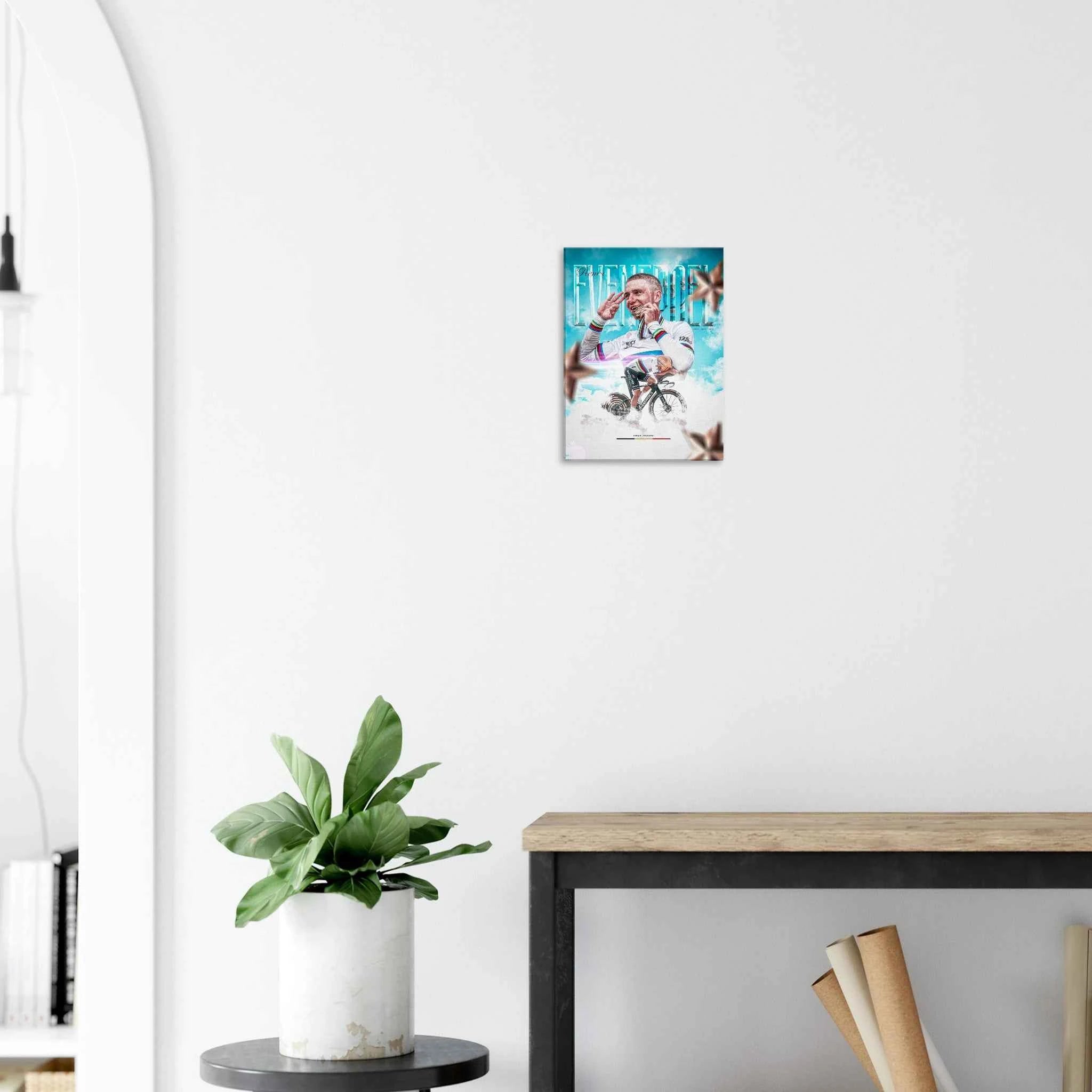 Toile - Remco Evenepoel ( Champion du monde CLM 2025)